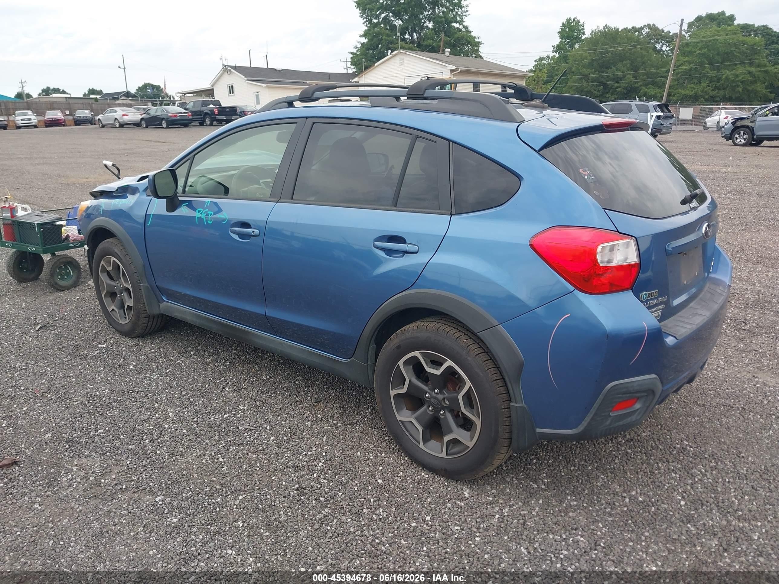 2014 Subaru Xv Crosstrek 2.0i Limited Blue vin: JF2GPAKC1E8259856