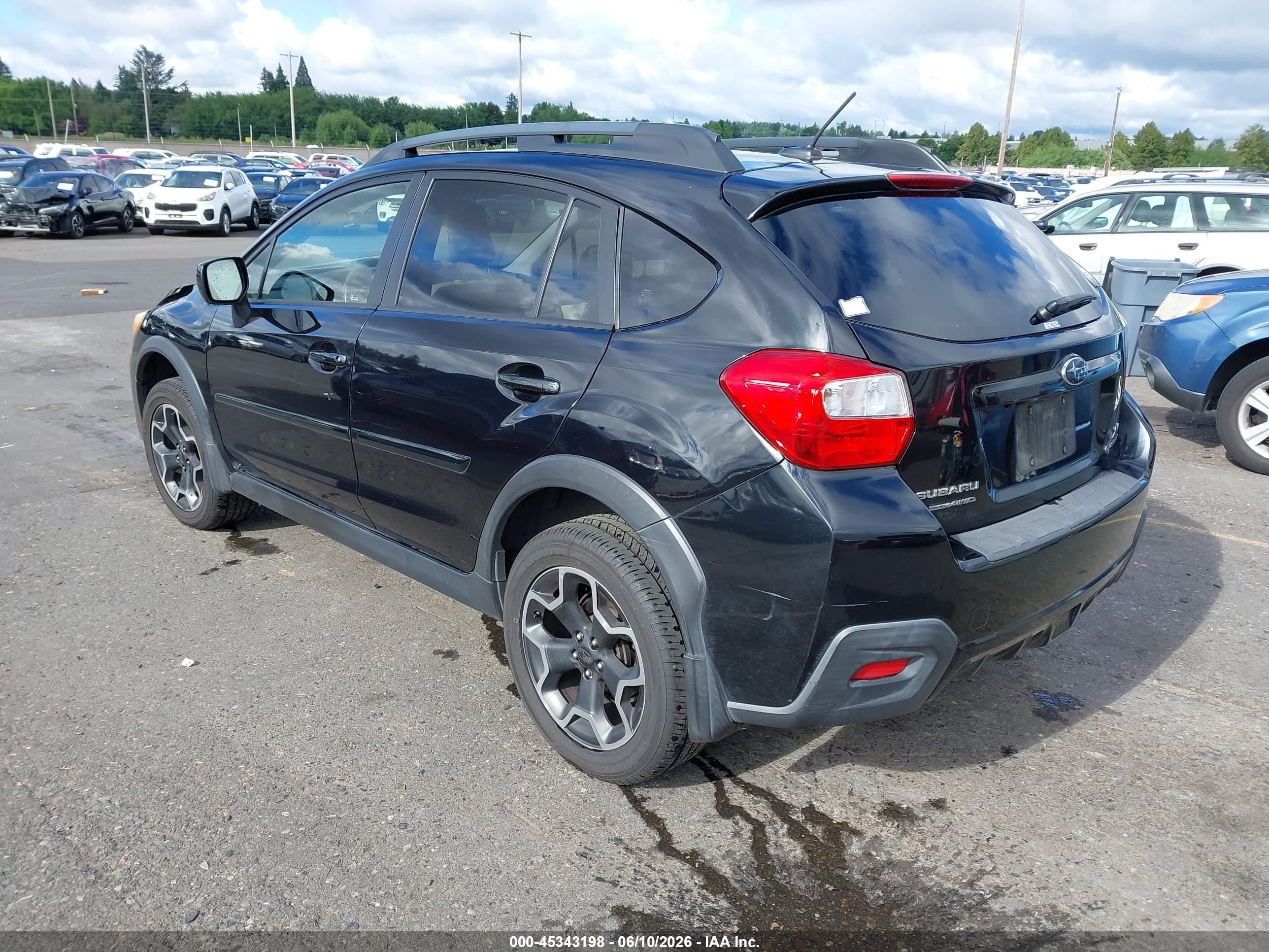 2013 Subaru Xv Crosstrek 2.0i Limited Black vin: JF2GPAKC2D2821751