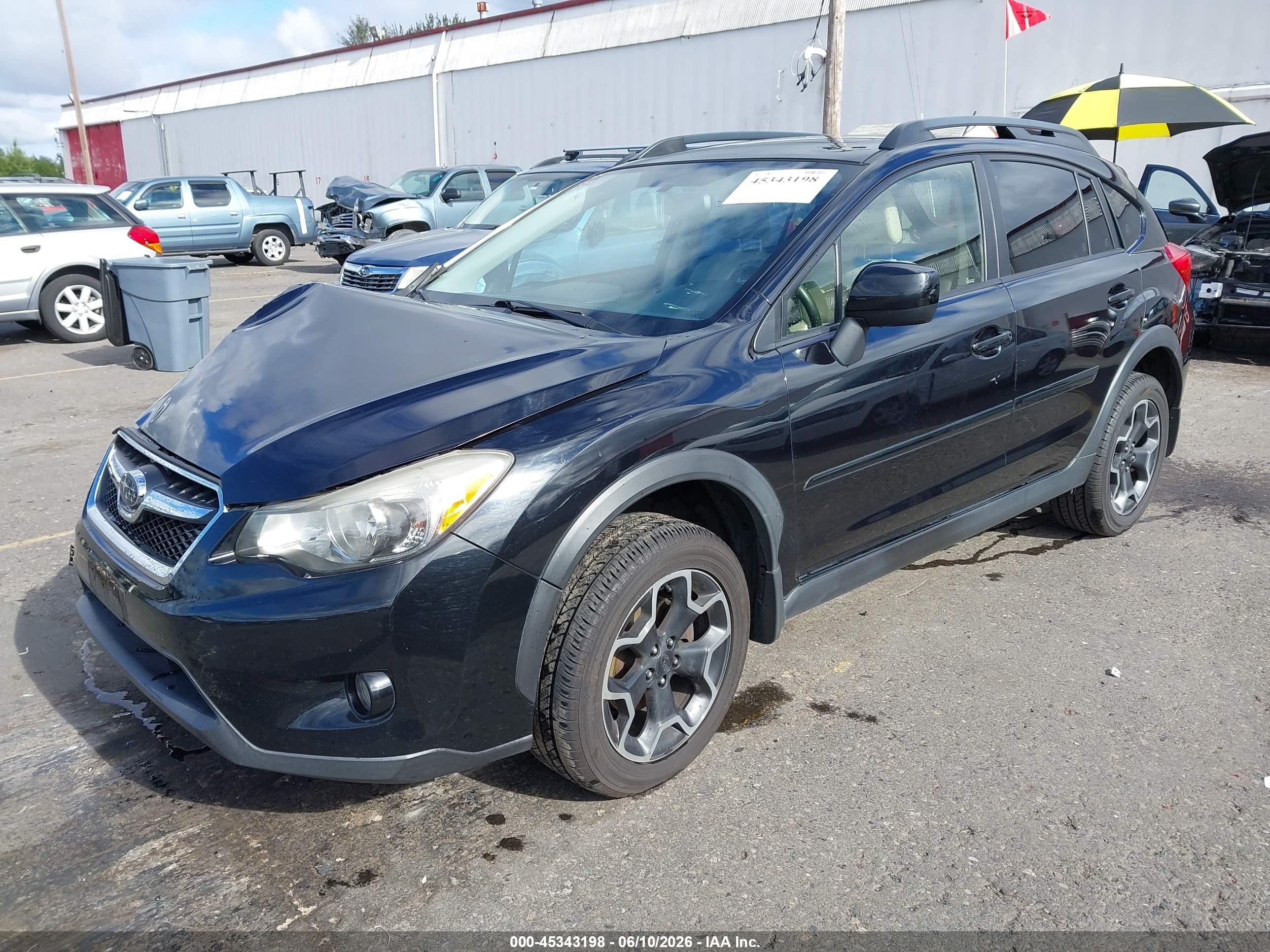 2013 Subaru Xv Crosstrek 2.0i Limited Black vin: JF2GPAKC2D2821751