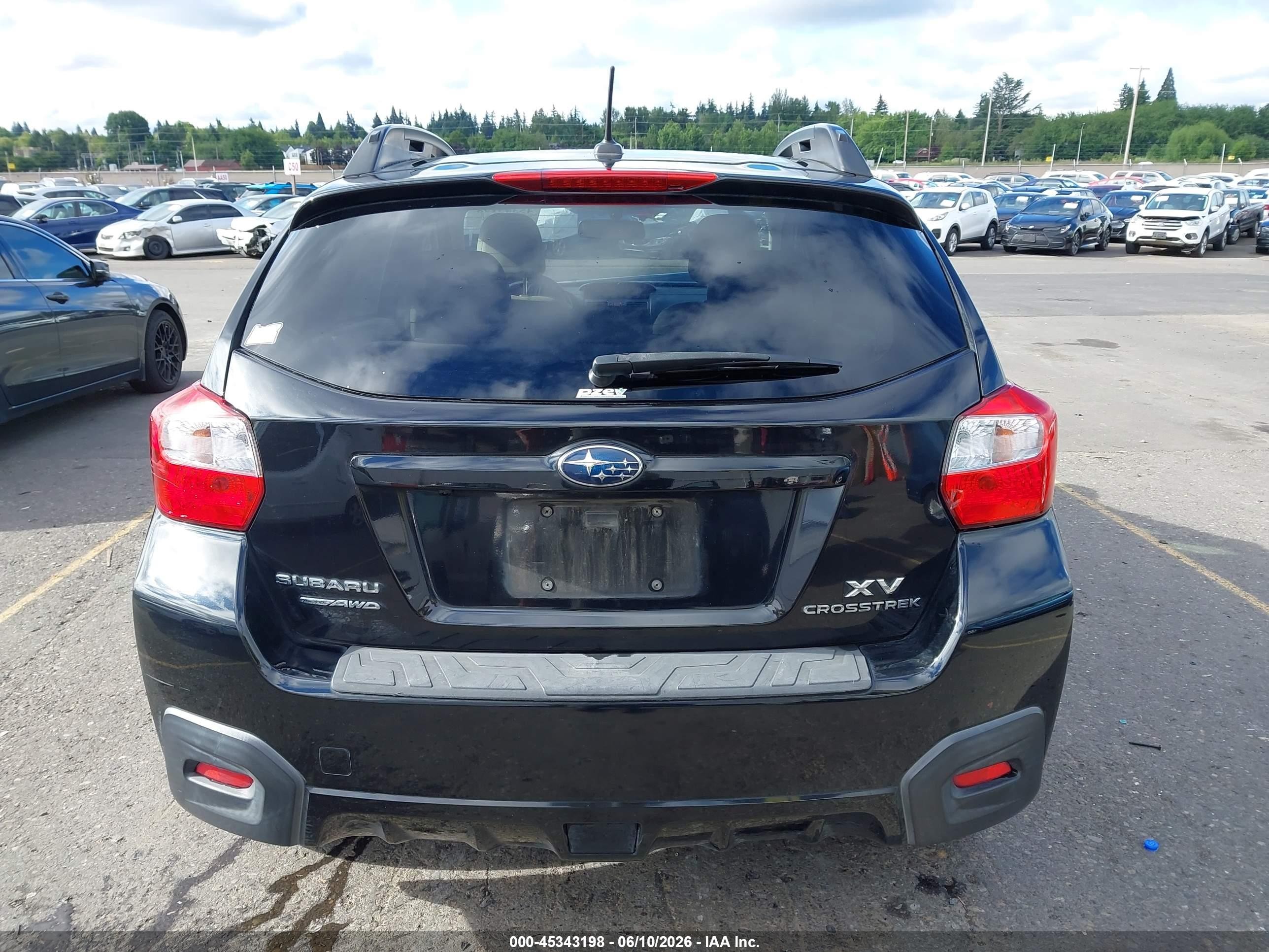 2013 Subaru Xv Crosstrek 2.0i Limited Black vin: JF2GPAKC2D2821751
