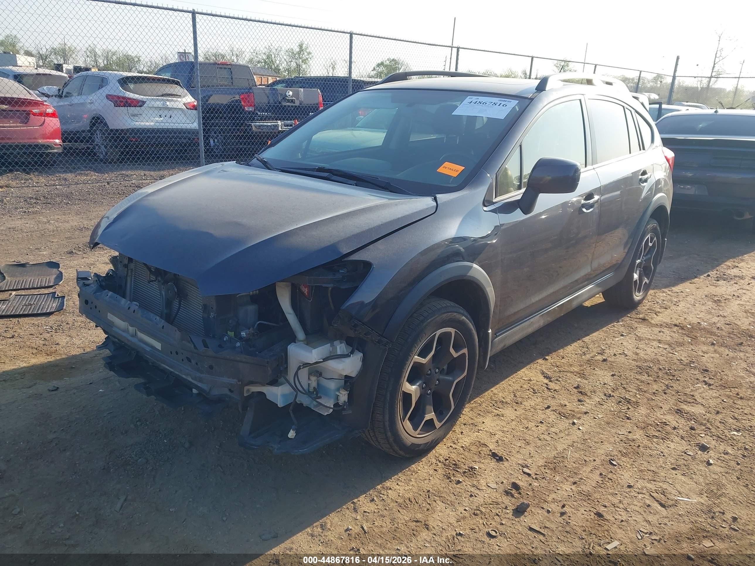 2014 Subaru Xv Crosstrek 2.0i Limited Серый vin: JF2GPAKC2E8287701