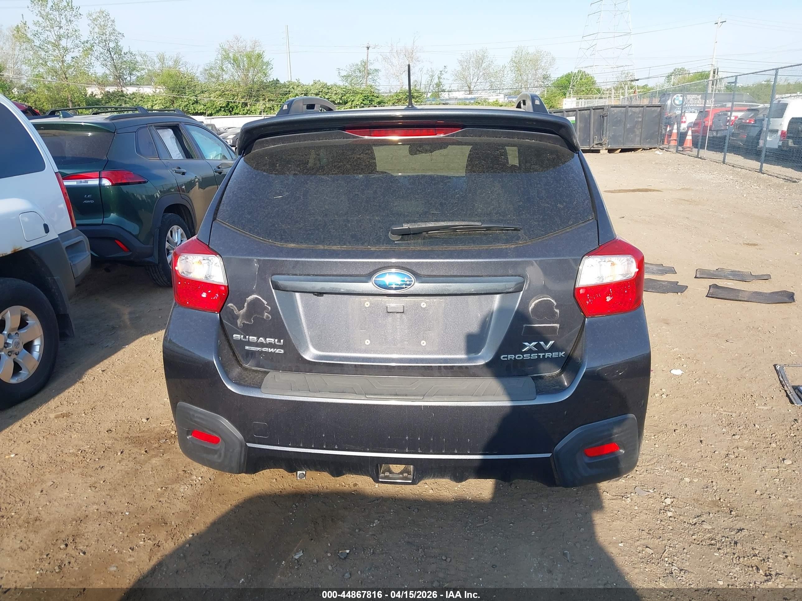 2014 Subaru Xv Crosstrek 2.0i Limited Серый vin: JF2GPAKC2E8287701