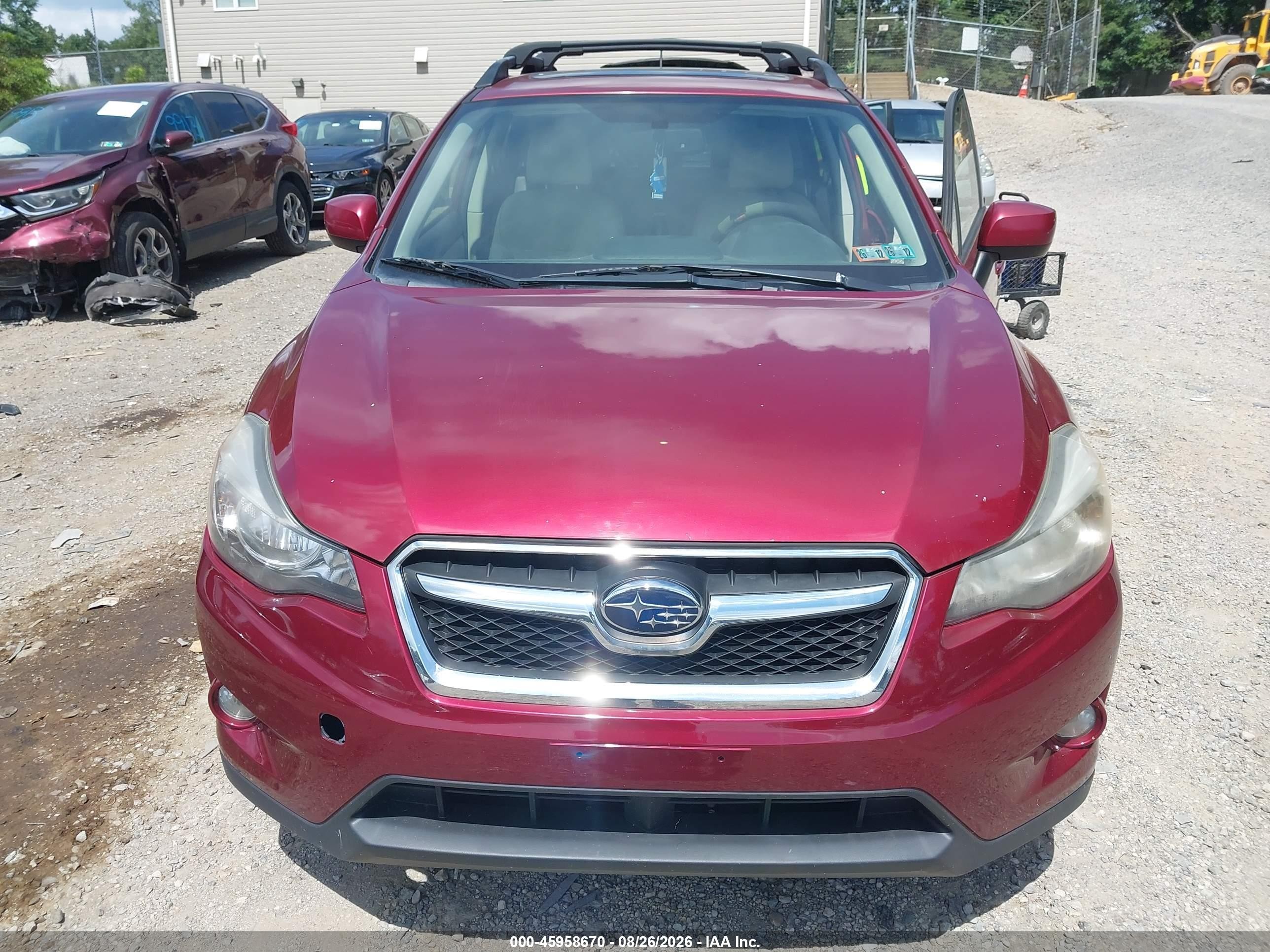 2014 Subaru Xv Crosstrek 2.0i Limited Maroon vin: JF2GPAKC2E8346214