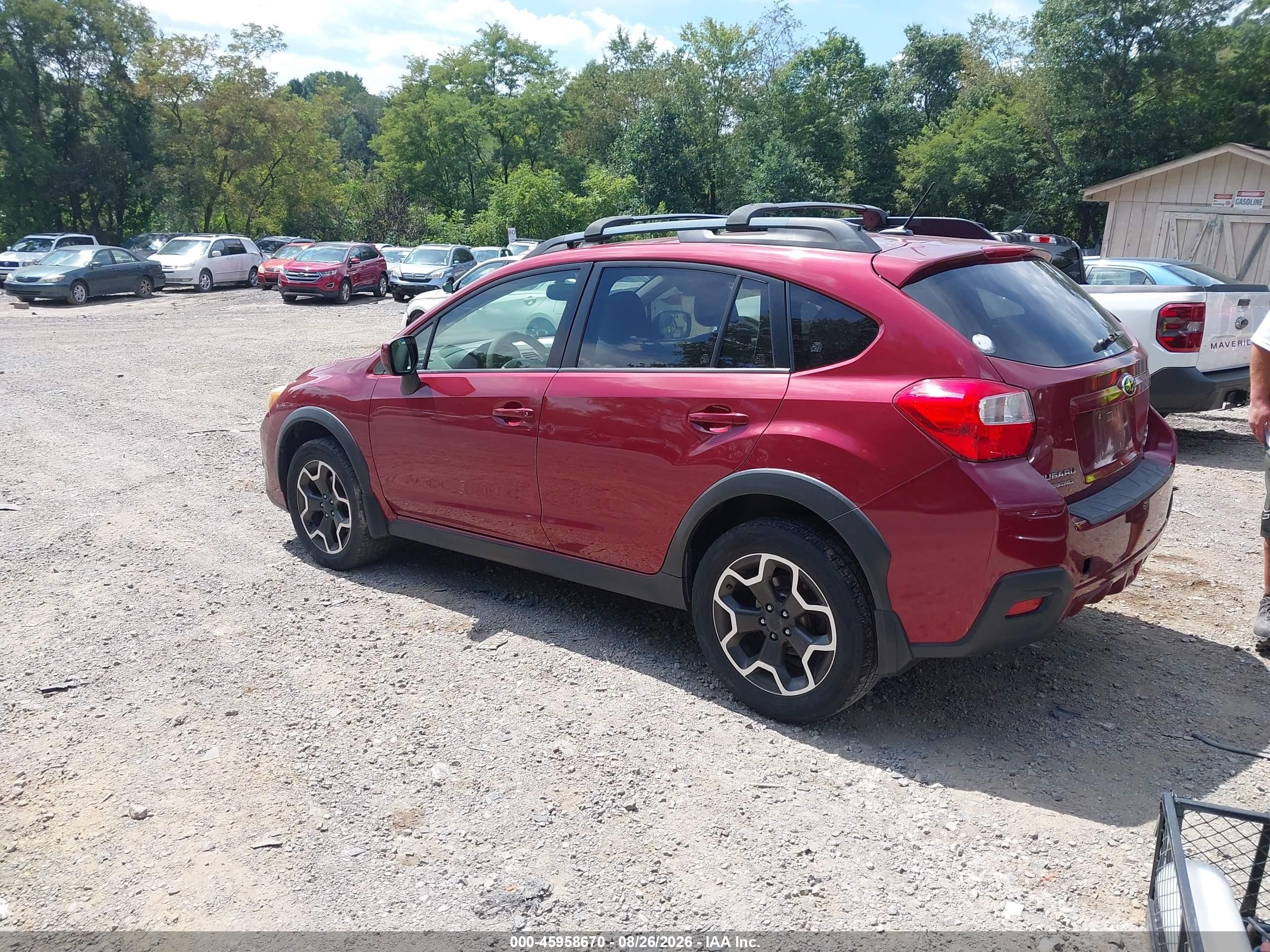 2014 Subaru Xv Crosstrek 2.0i Limited Maroon vin: JF2GPAKC2E8346214