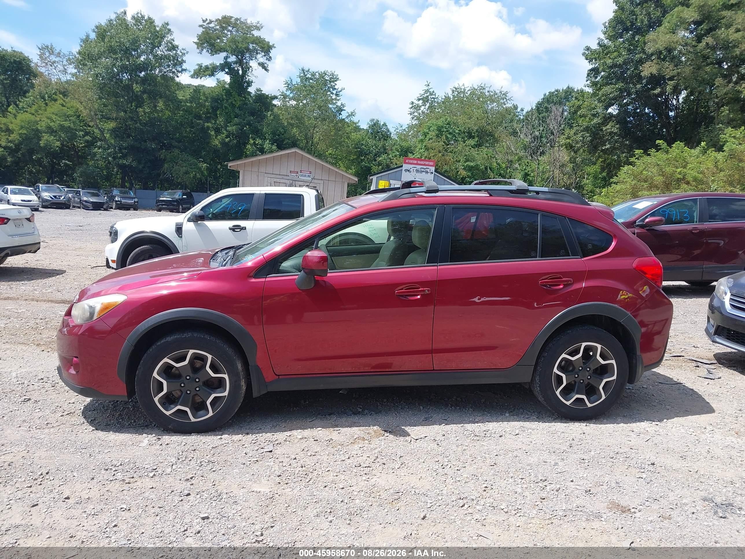 2014 Subaru Xv Crosstrek 2.0i Limited Maroon vin: JF2GPAKC2E8346214