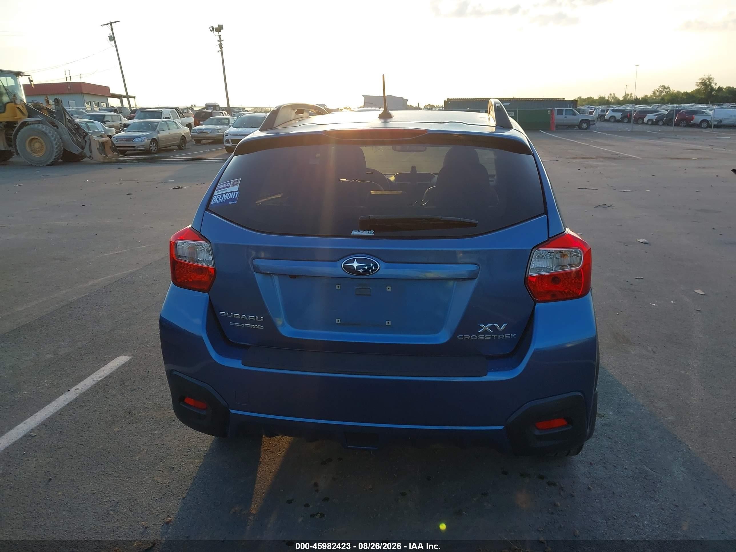 2014 Subaru Xv Crosstrek 2.0i Limited Blue vin: JF2GPAKC2EH207488