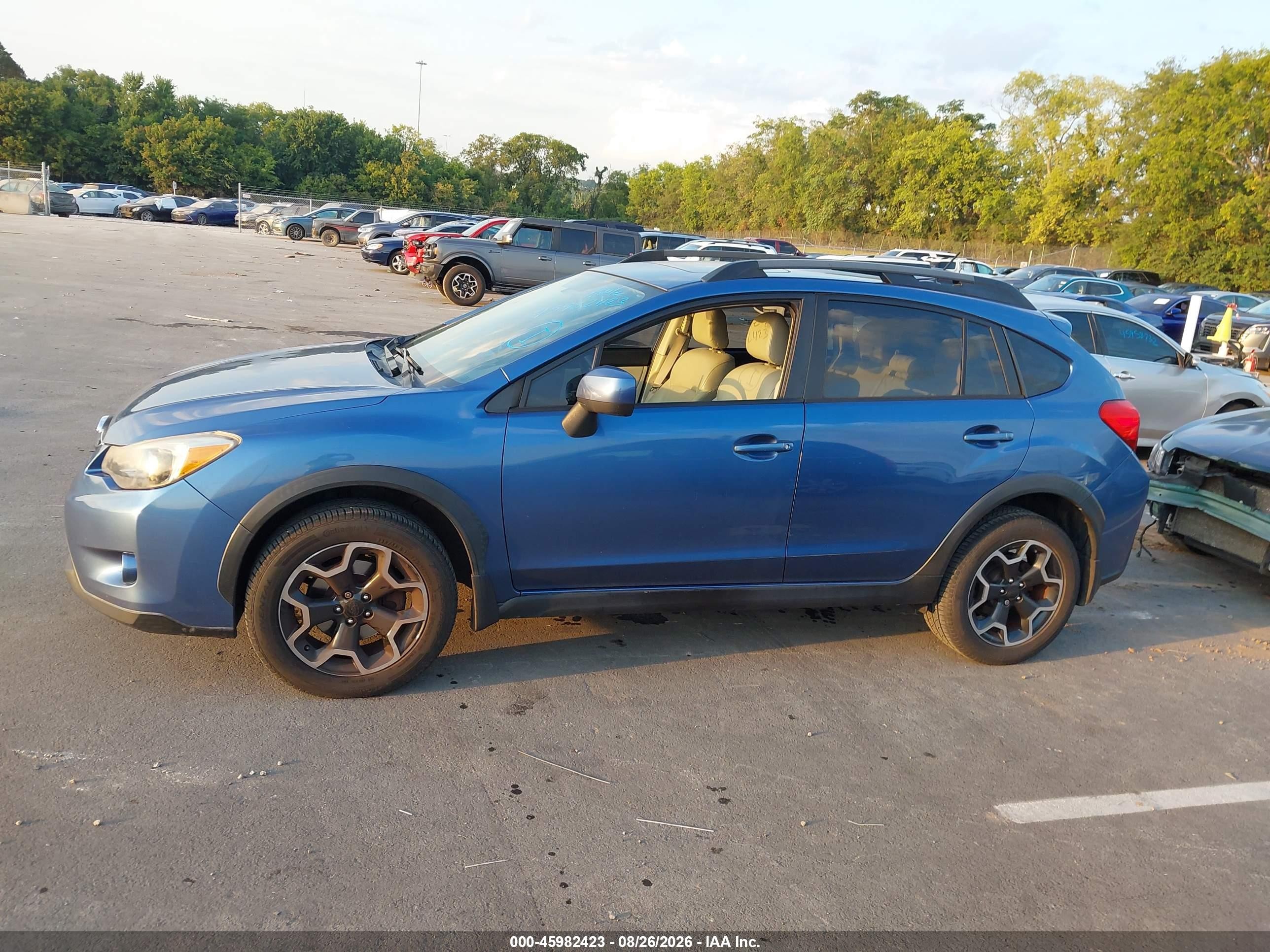 2014 Subaru Xv Crosstrek 2.0i Limited Blue vin: JF2GPAKC2EH207488