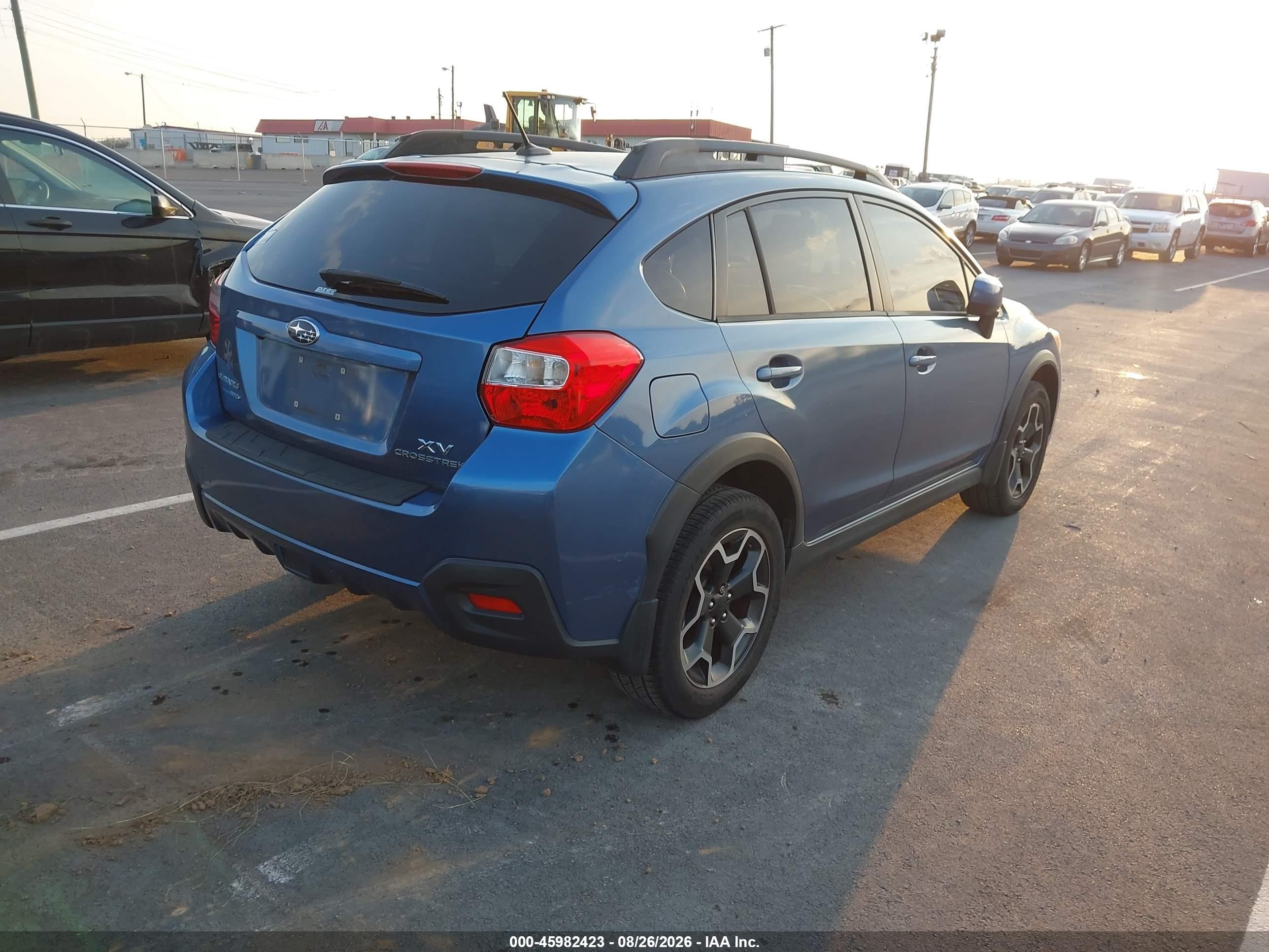 2014 Subaru Xv Crosstrek 2.0i Limited Blue vin: JF2GPAKC2EH207488