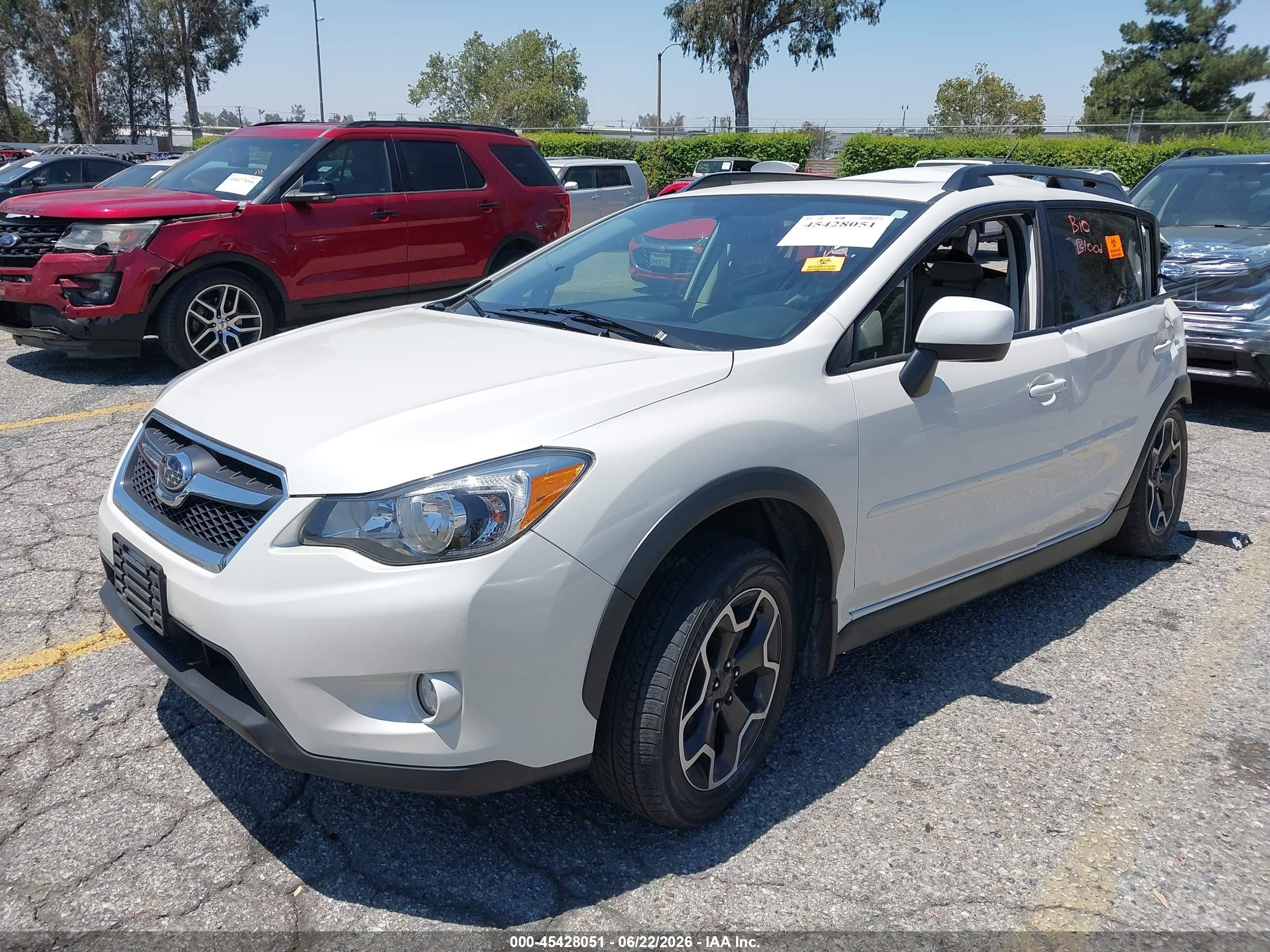2014 Subaru Xv Crosstrek 2.0i Limited White vin: JF2GPAKC2EH317456