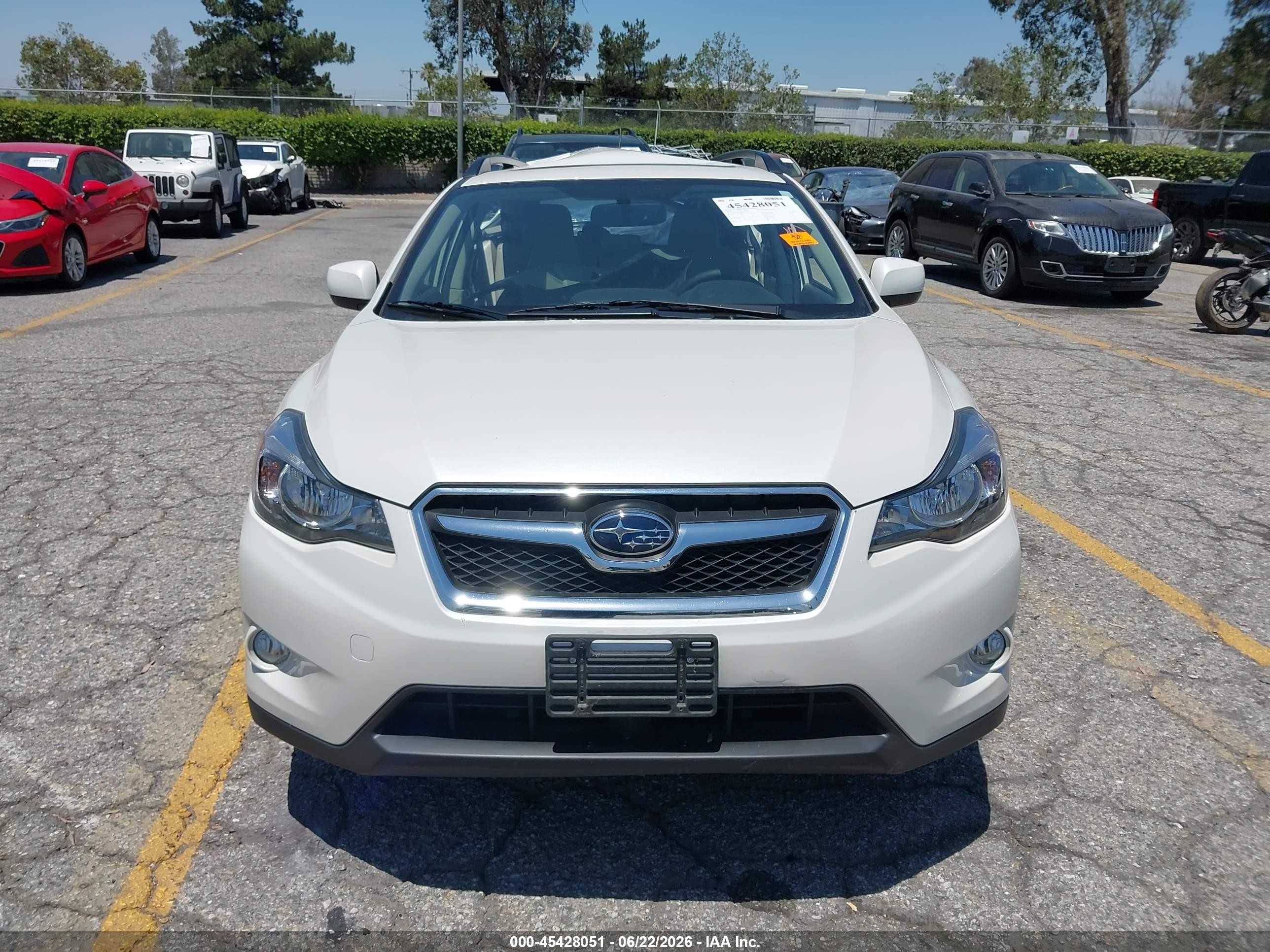 2014 Subaru Xv Crosstrek 2.0i Limited White vin: JF2GPAKC2EH317456