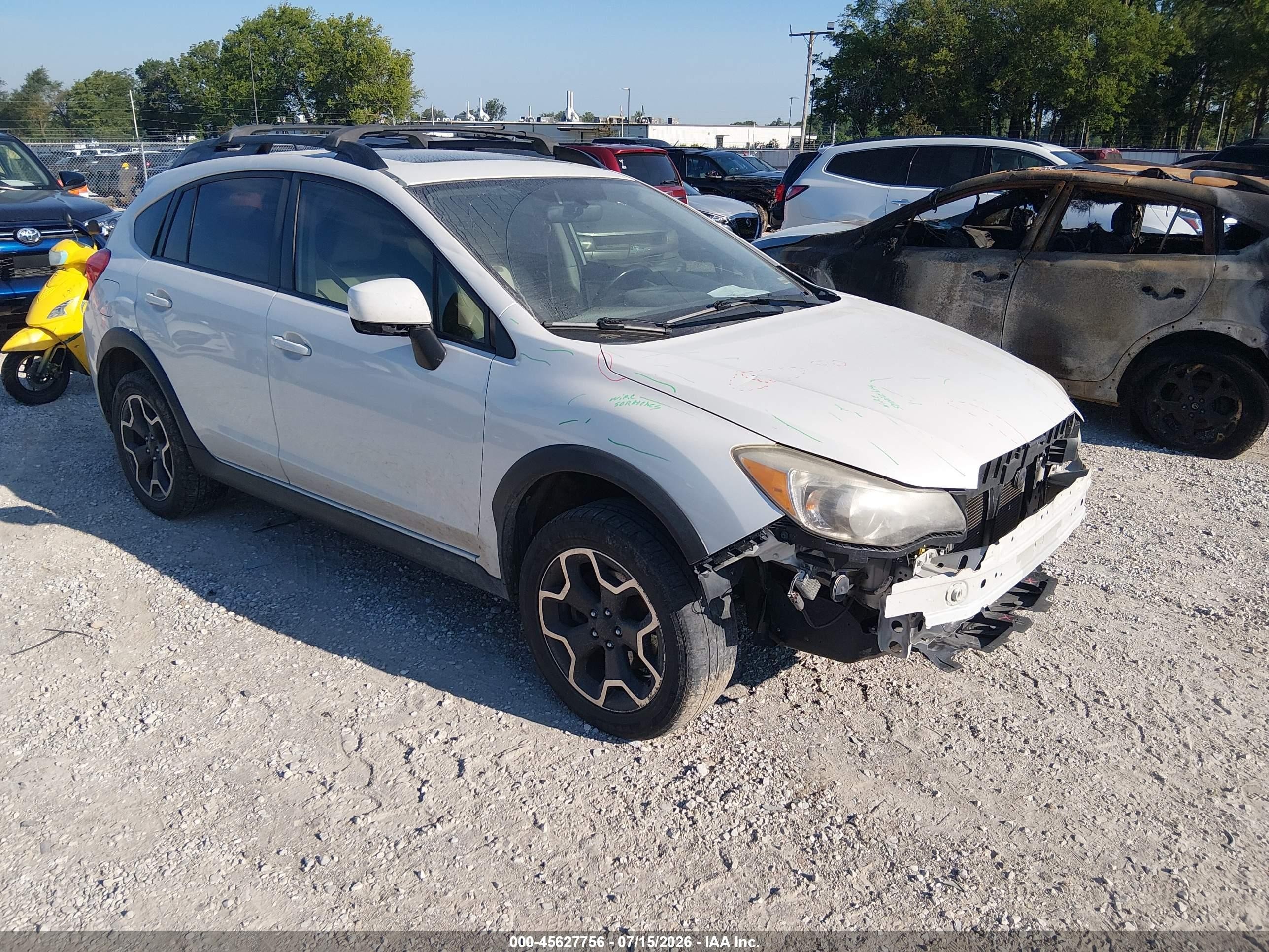2013 Subaru Xv Crosstrek 2.0i Limited White vin: JF2GPAKC4D2214069