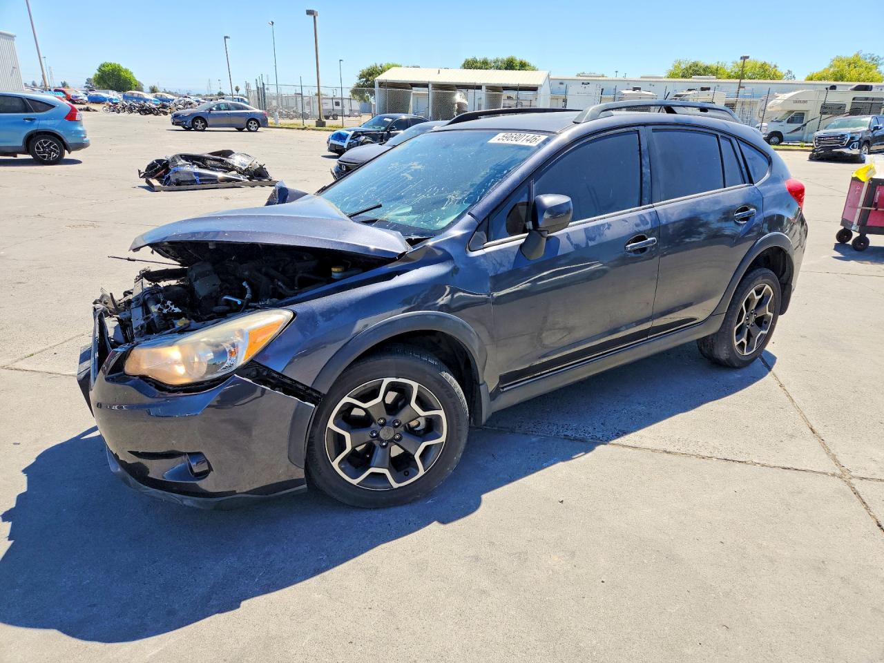 2013 Subaru Xv Crosstrek 2.0 Limited Gray vin: JF2GPAKC4DH858488
