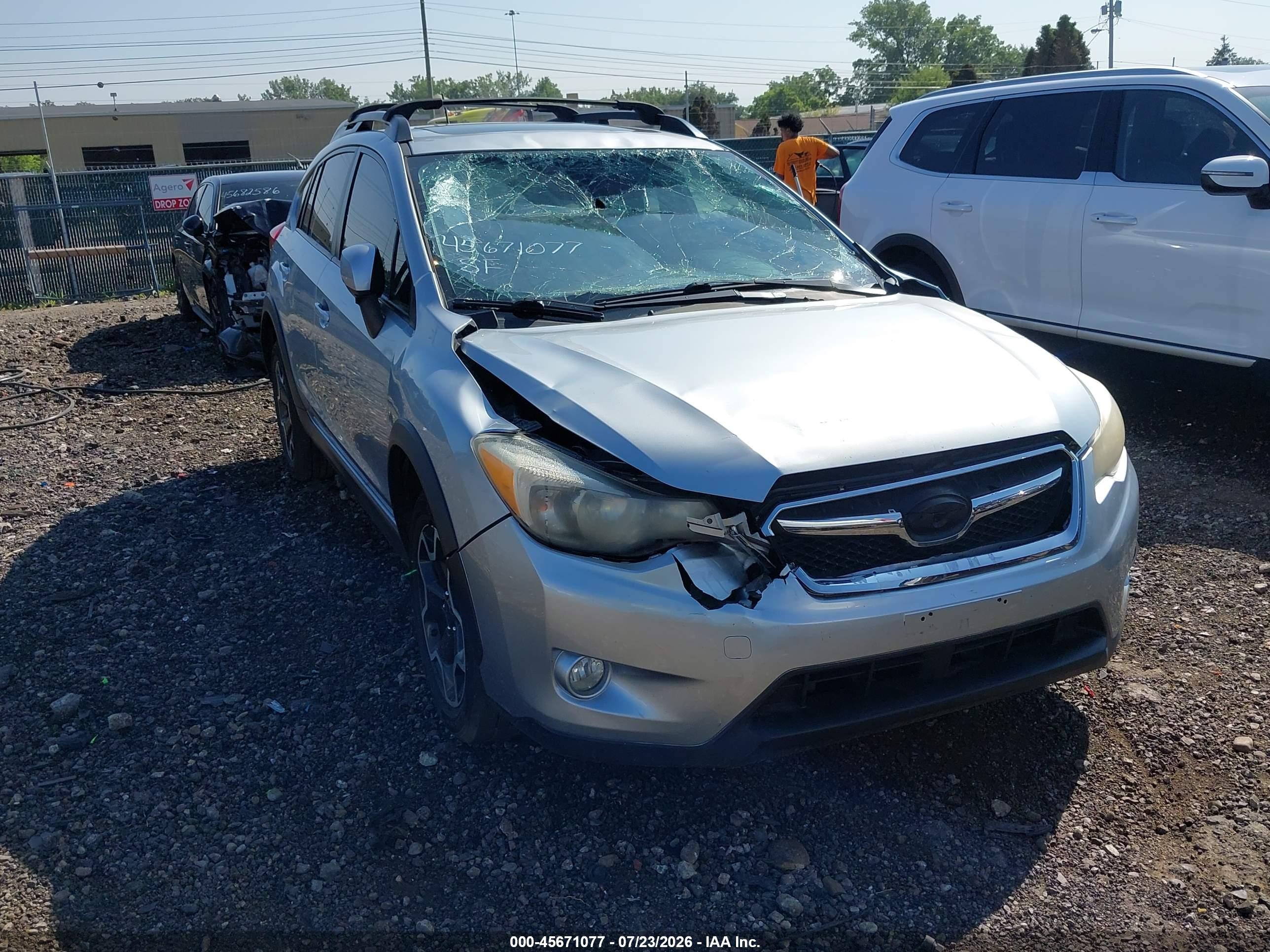 2014 Subaru Xv Crosstrek 2.0i Limited Серебряный vin: JF2GPAKC4EH345307