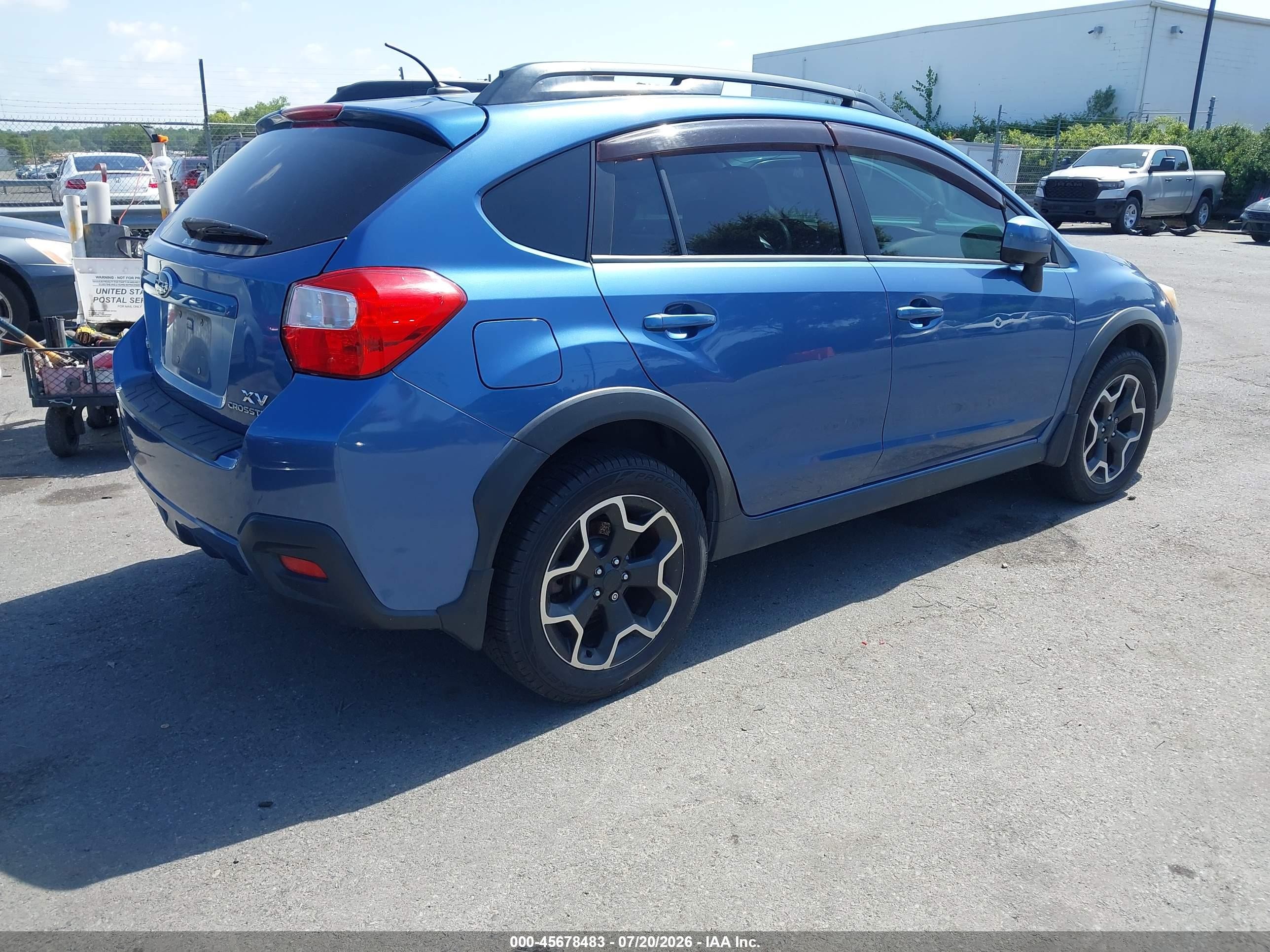 2014 Subaru Xv Crosstrek 2.0i Limited Blue vin: JF2GPAKC5E8246866