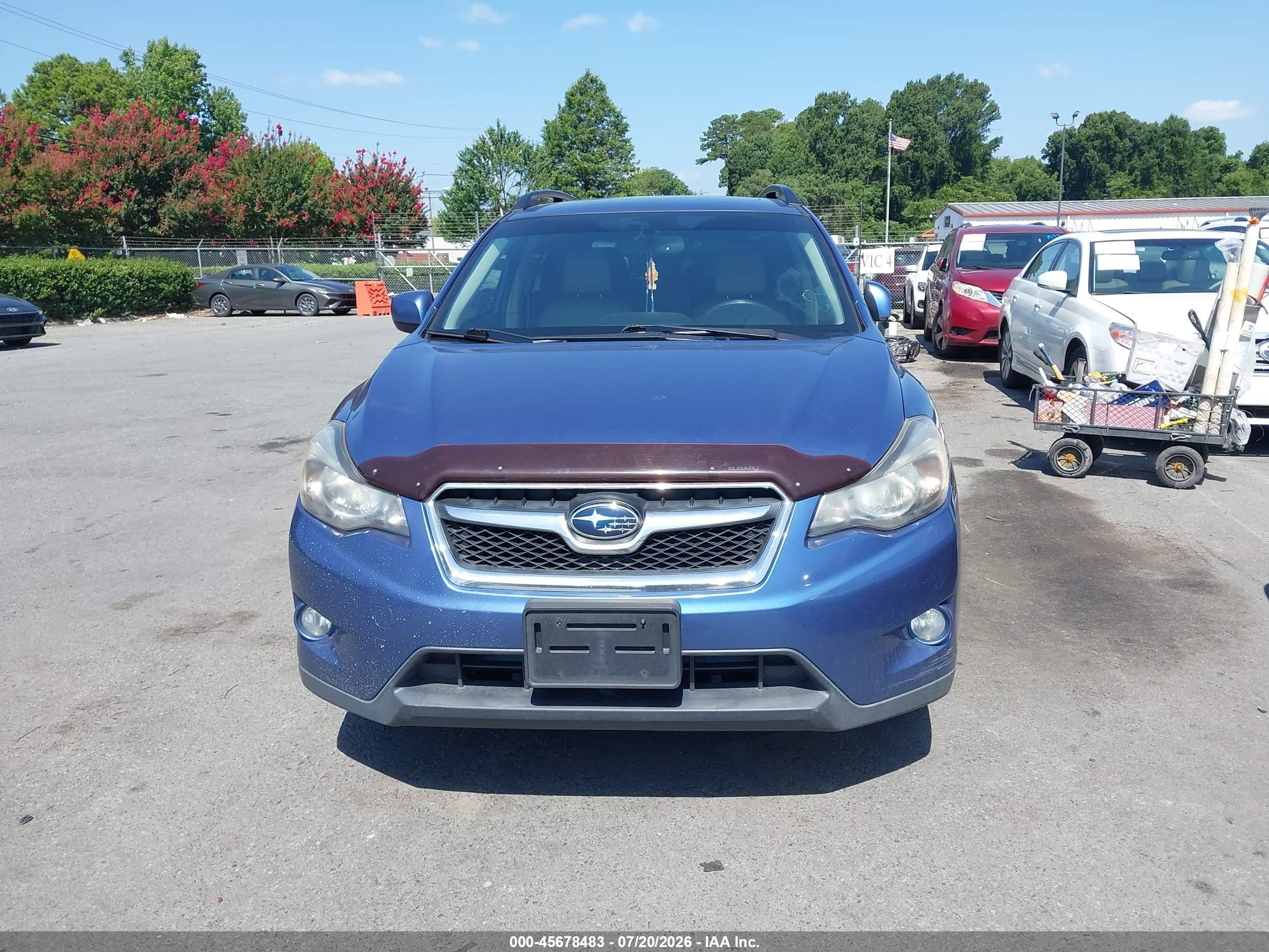 2014 Subaru Xv Crosstrek 2.0i Limited Blue vin: JF2GPAKC5E8246866