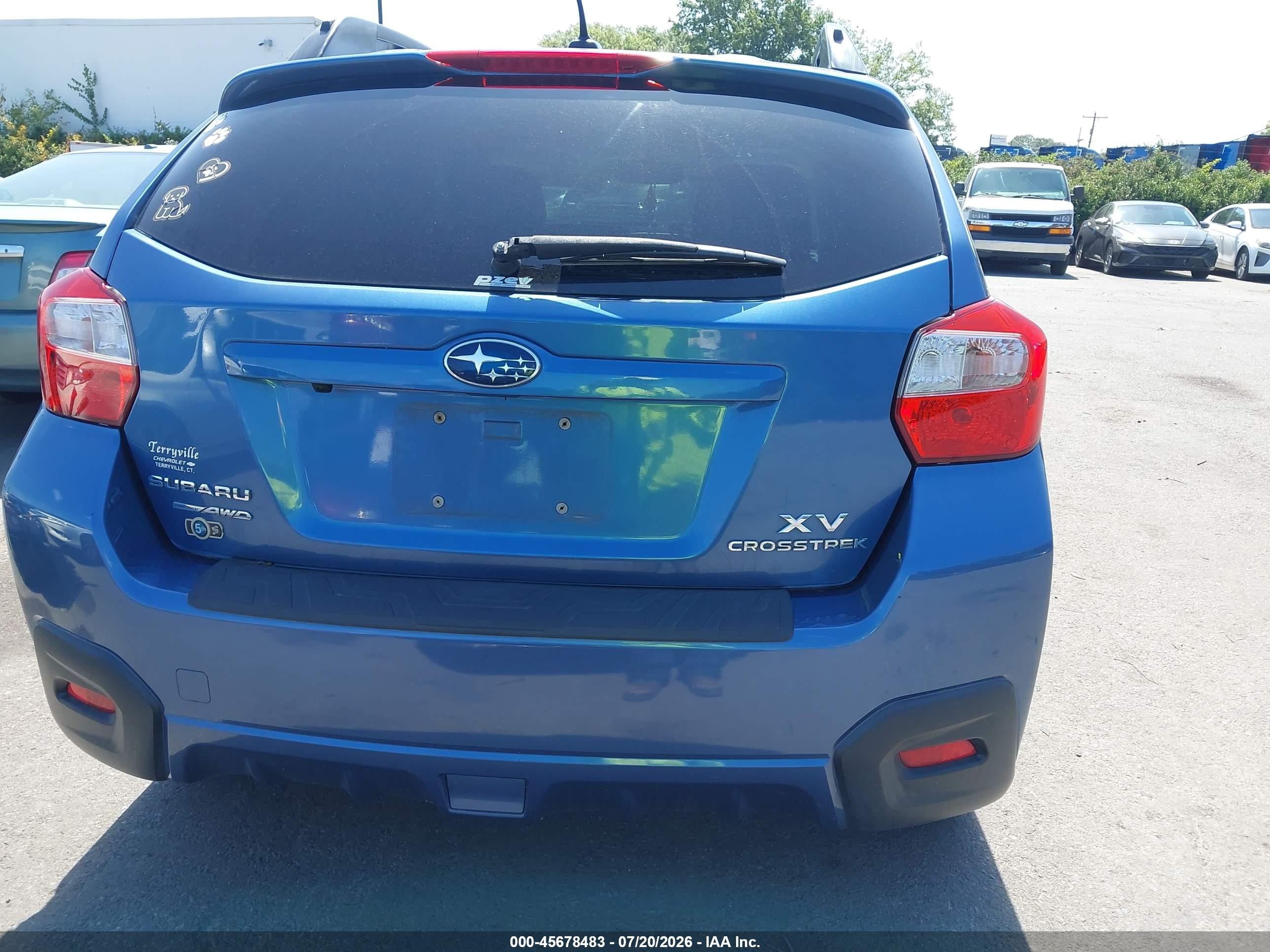 2014 Subaru Xv Crosstrek 2.0i Limited Blue vin: JF2GPAKC5E8246866