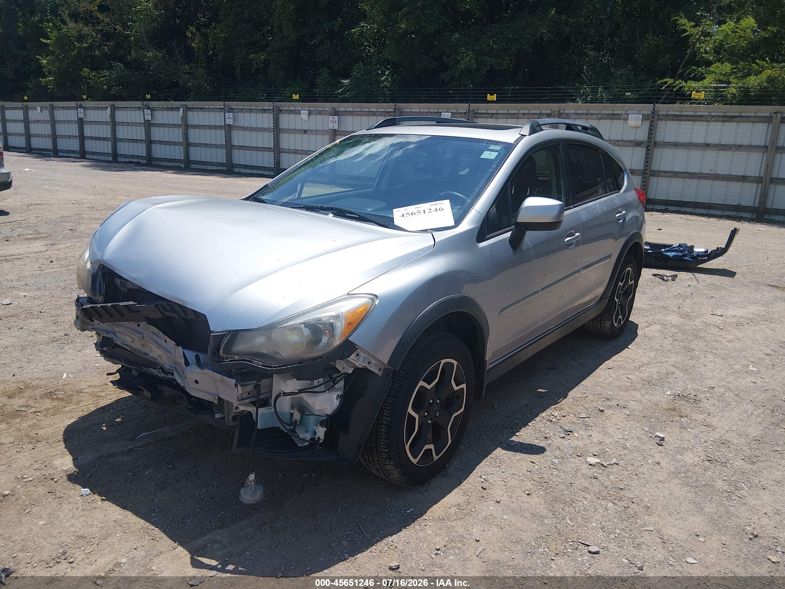 2014 Subaru Xv Crosstrek 2.0i Limited Silver vin: JF2GPAKC5E8249556