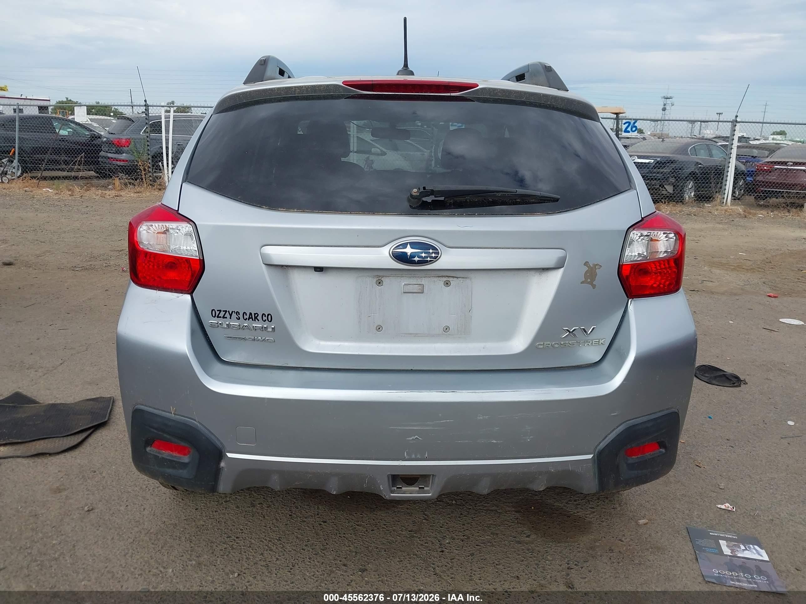 2013 Subaru Xv Crosstrek 2.0i Limited Silver vin: JF2GPAKC6D2848676