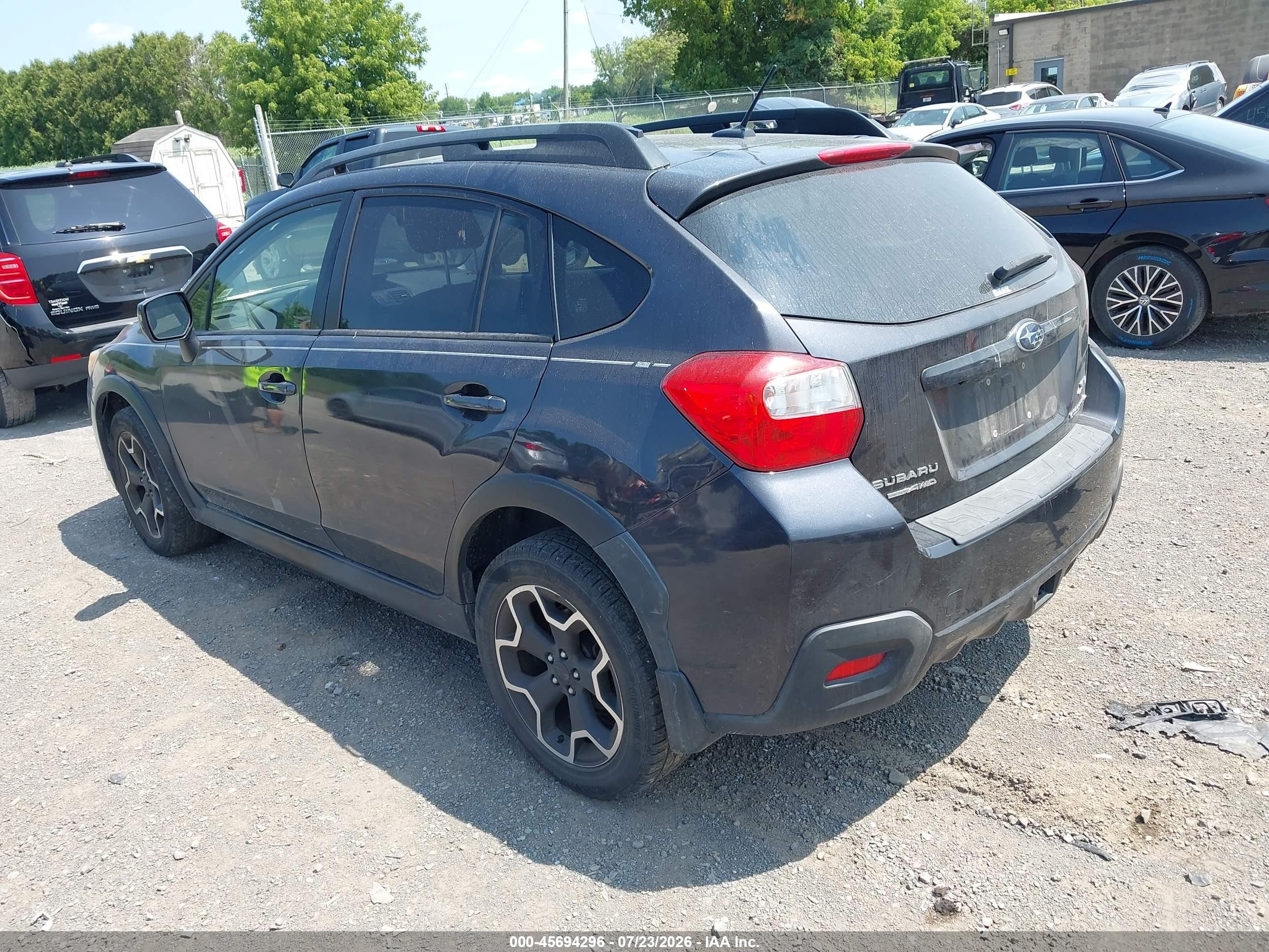 2014 Subaru Xv Crosstrek 2.0i Limited Black vin: JF2GPAKC6E8213388