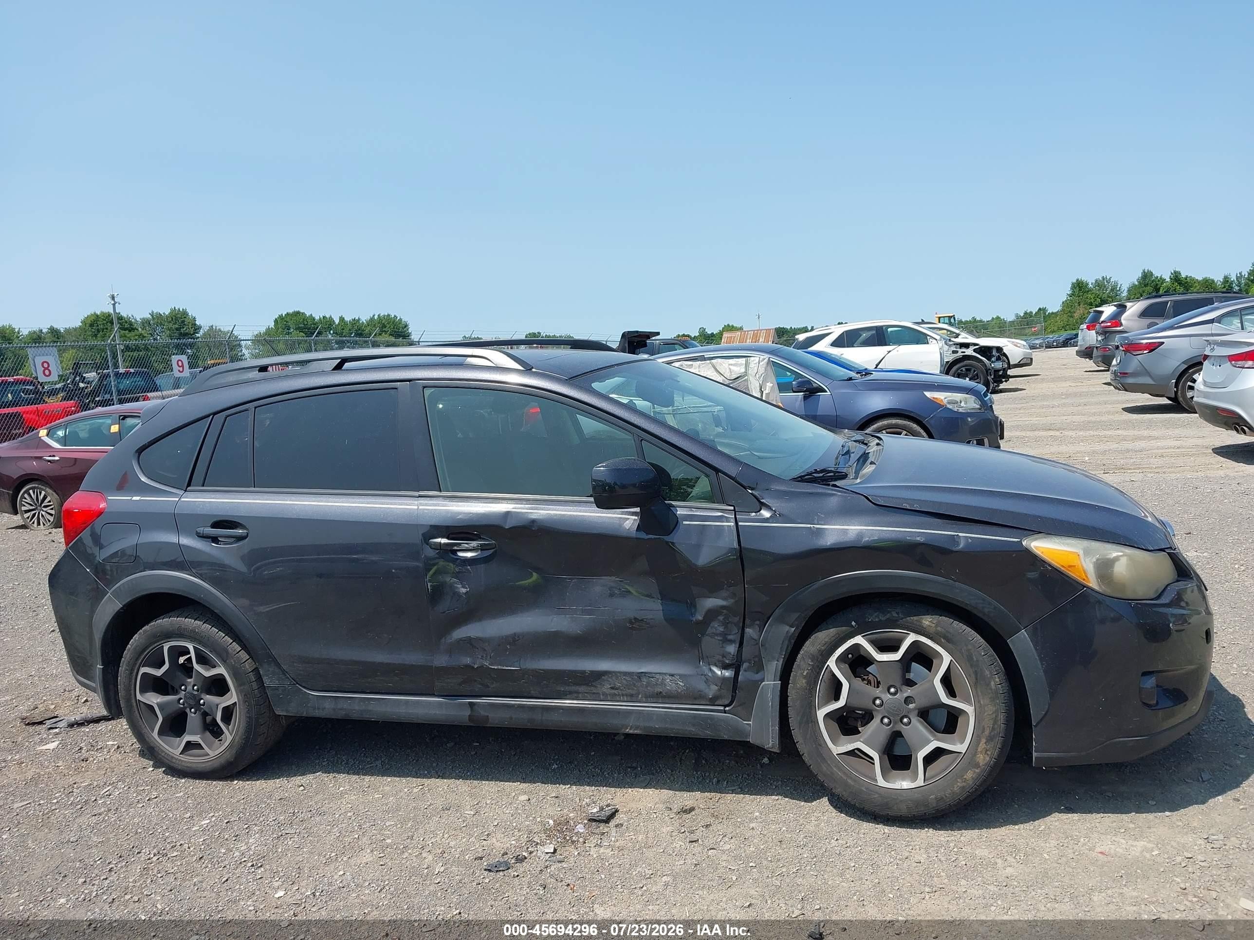 2014 Subaru Xv Crosstrek 2.0i Limited Black vin: JF2GPAKC6E8213388