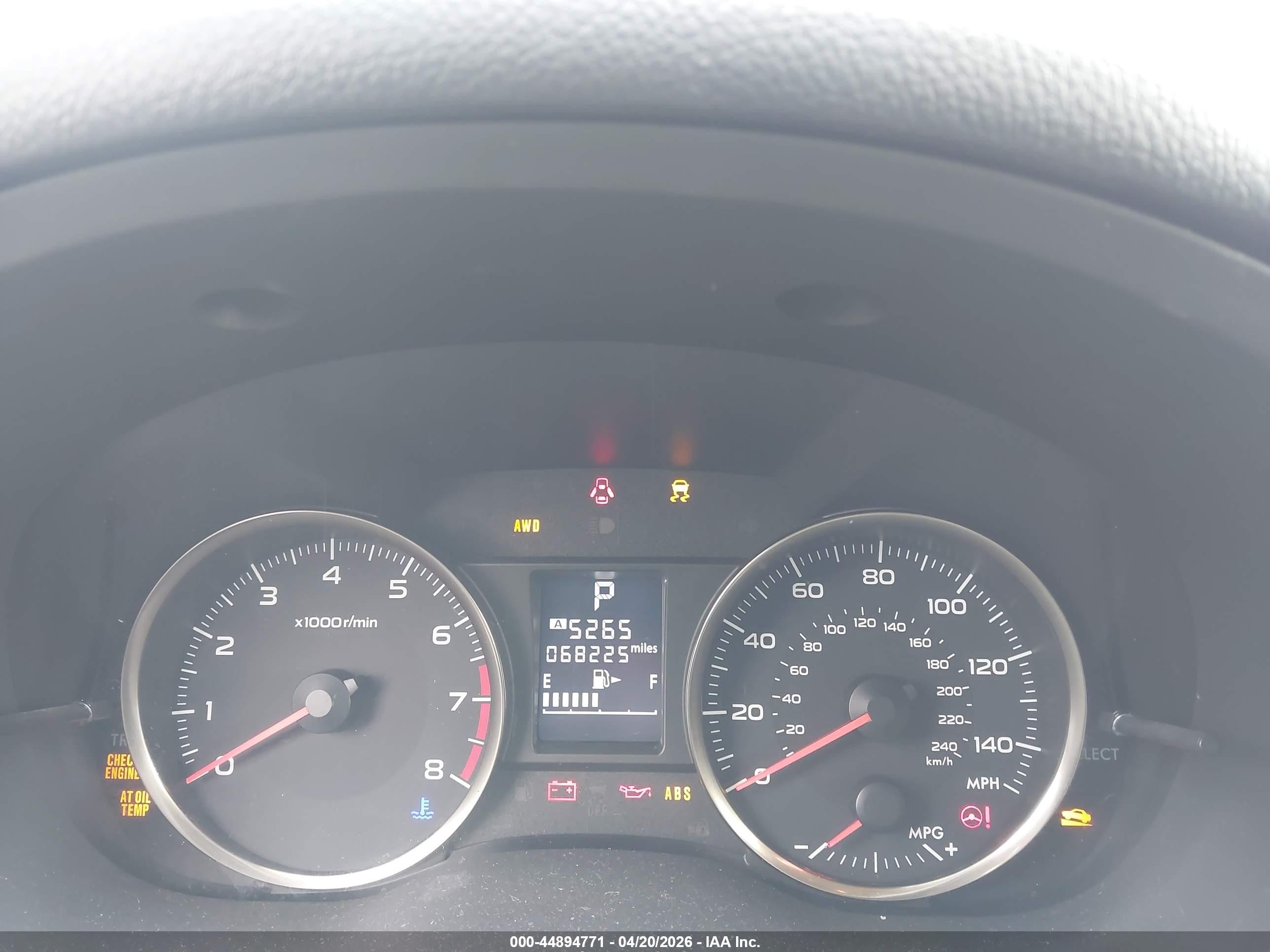 2014 Subaru Xv Crosstrek 2.0i Limited Серый vin: JF2GPAKC6E8331344