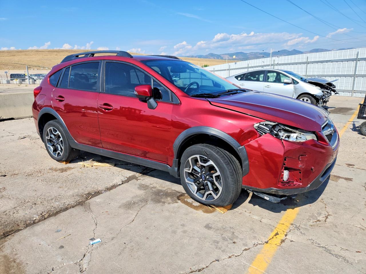 2016 Subaru Crosstrek Limited Burgundy vin: JF2GPAKC6G8226905