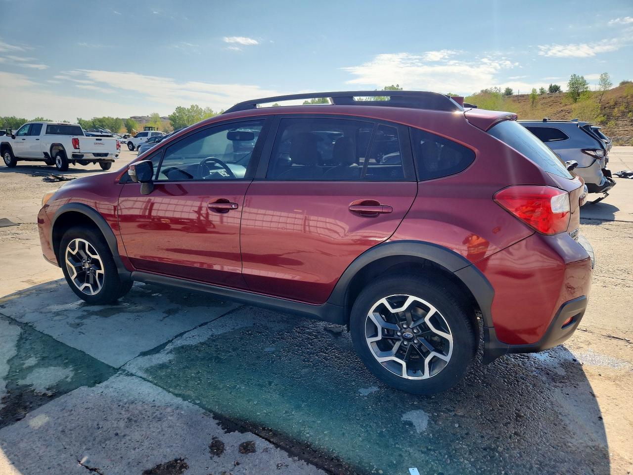 2016 Subaru Crosstrek Limited Burgundy vin: JF2GPAKC6G8226905