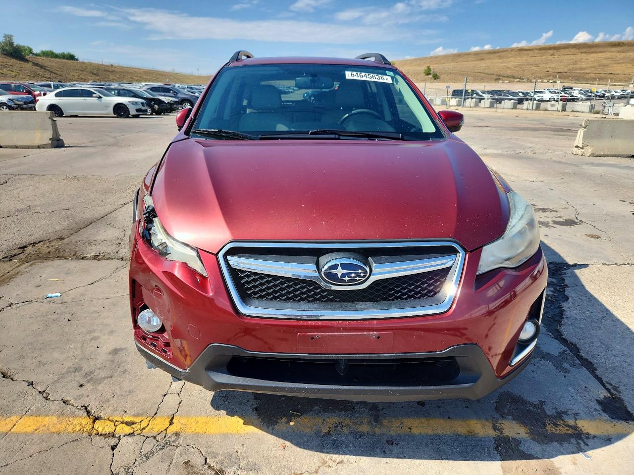 2016 Subaru Crosstrek Limited Burgundy vin: JF2GPAKC6G8226905