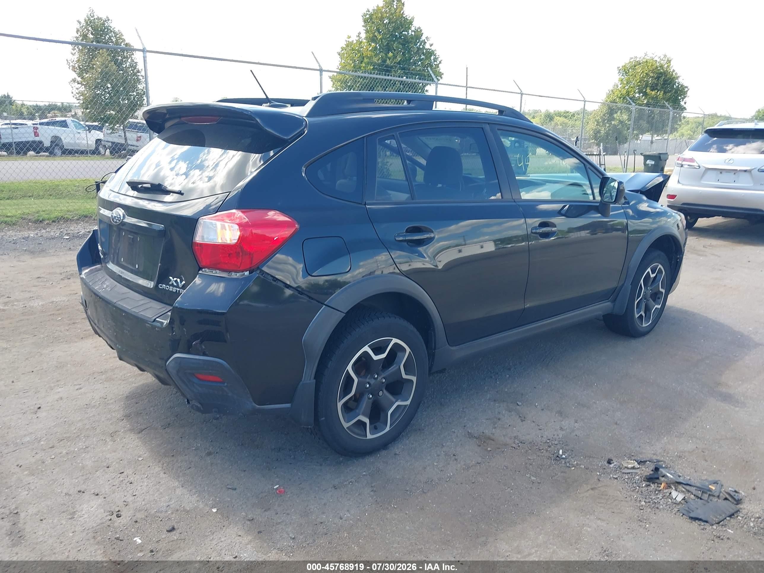 2014 Subaru Xv Crosstrek 2.0i Limited Black vin: JF2GPAKC7E8240003