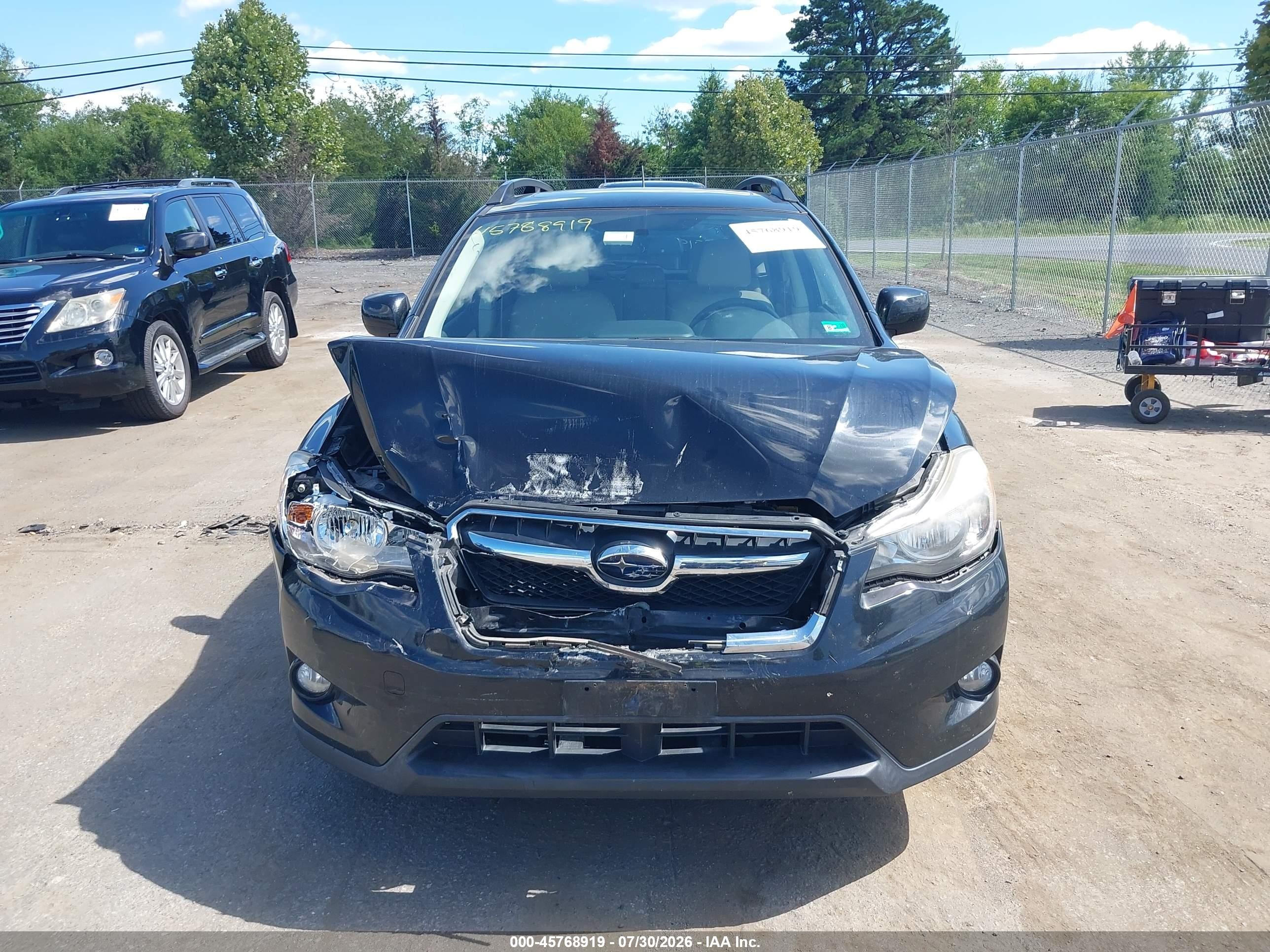 2014 Subaru Xv Crosstrek 2.0i Limited Black vin: JF2GPAKC7E8240003
