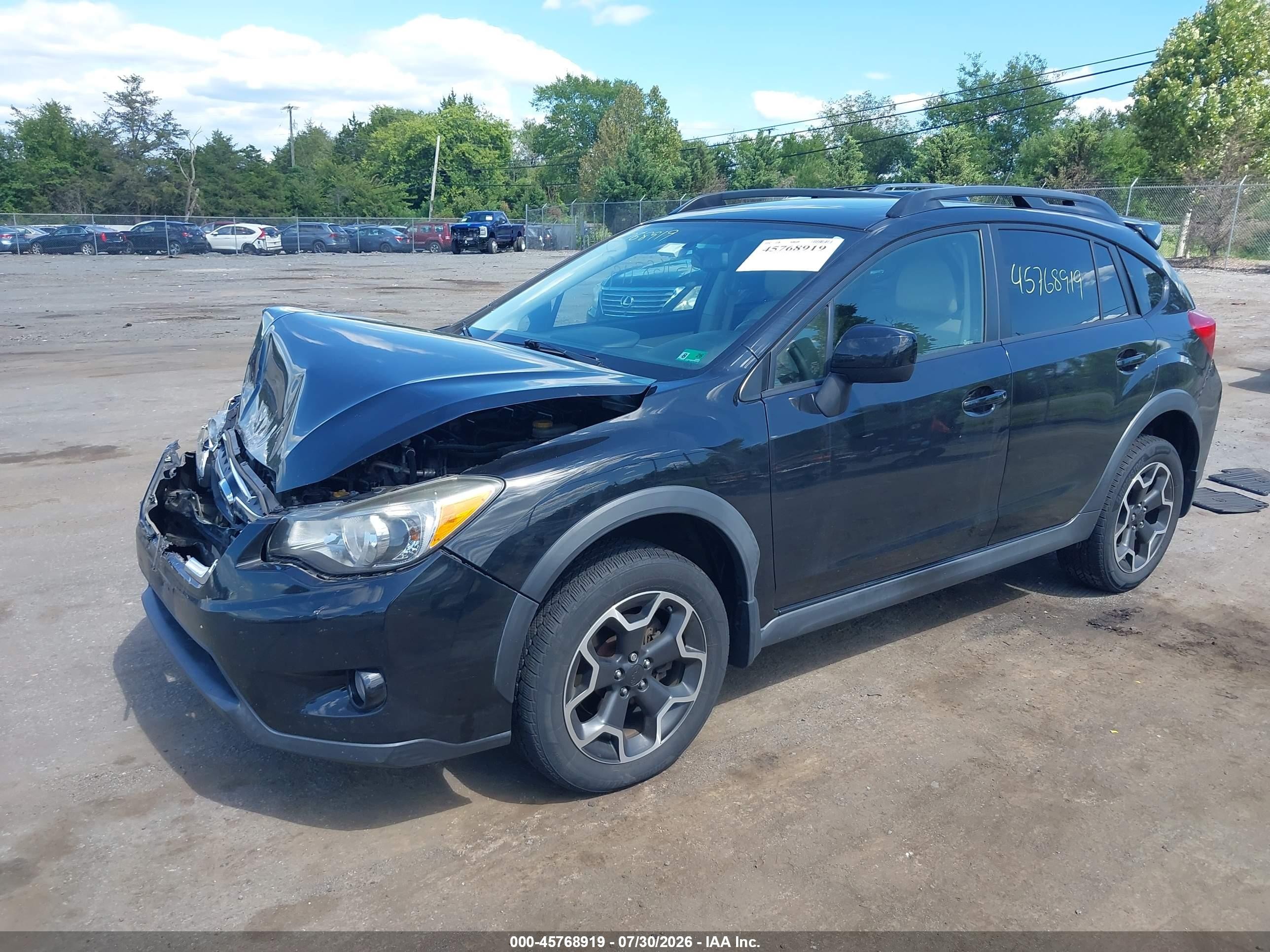 2014 Subaru Xv Crosstrek 2.0i Limited Black vin: JF2GPAKC7E8240003