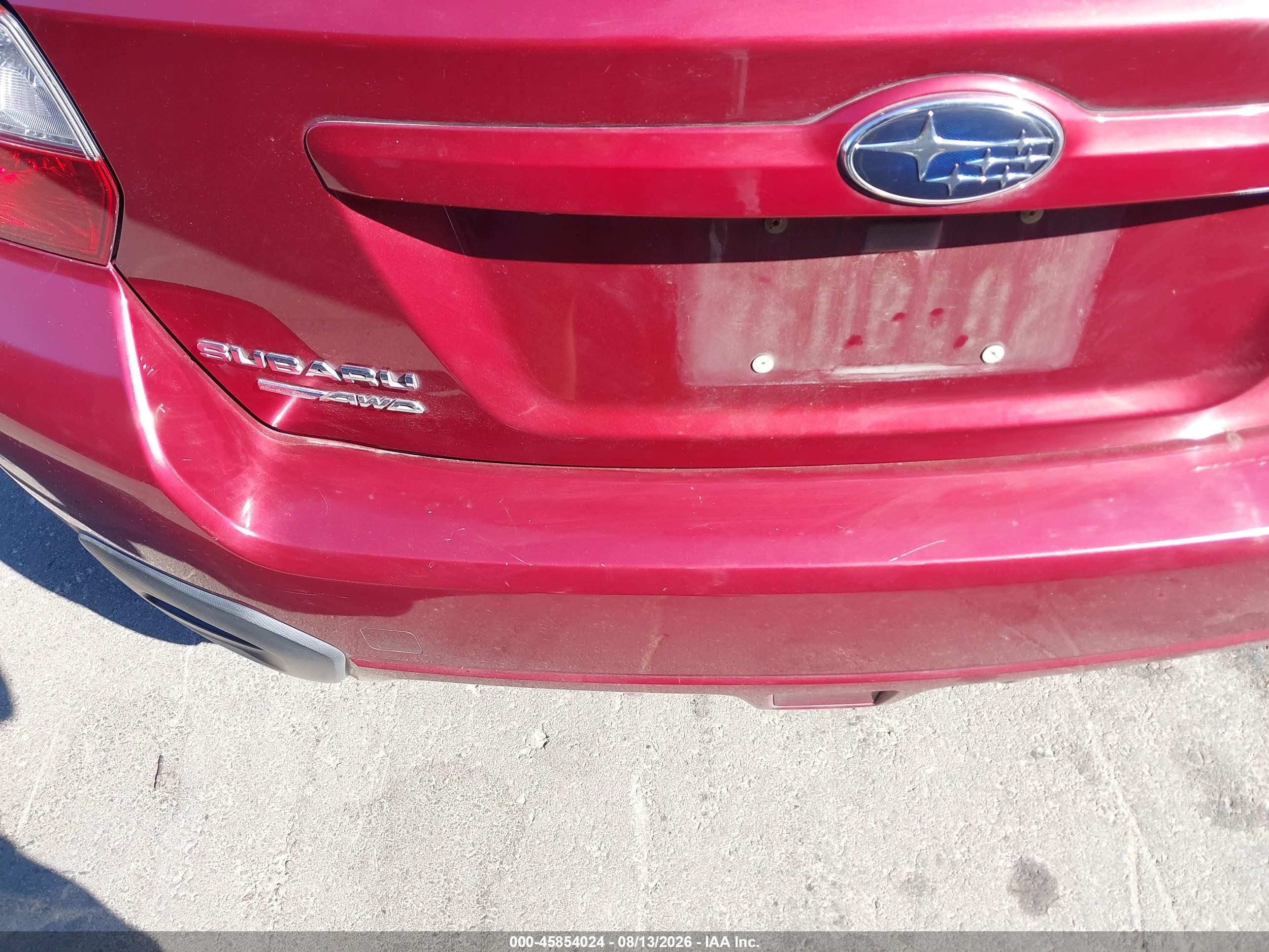 2014 Subaru Xv Crosstrek 2.0i Limited Red vin: JF2GPAKC7E8251521