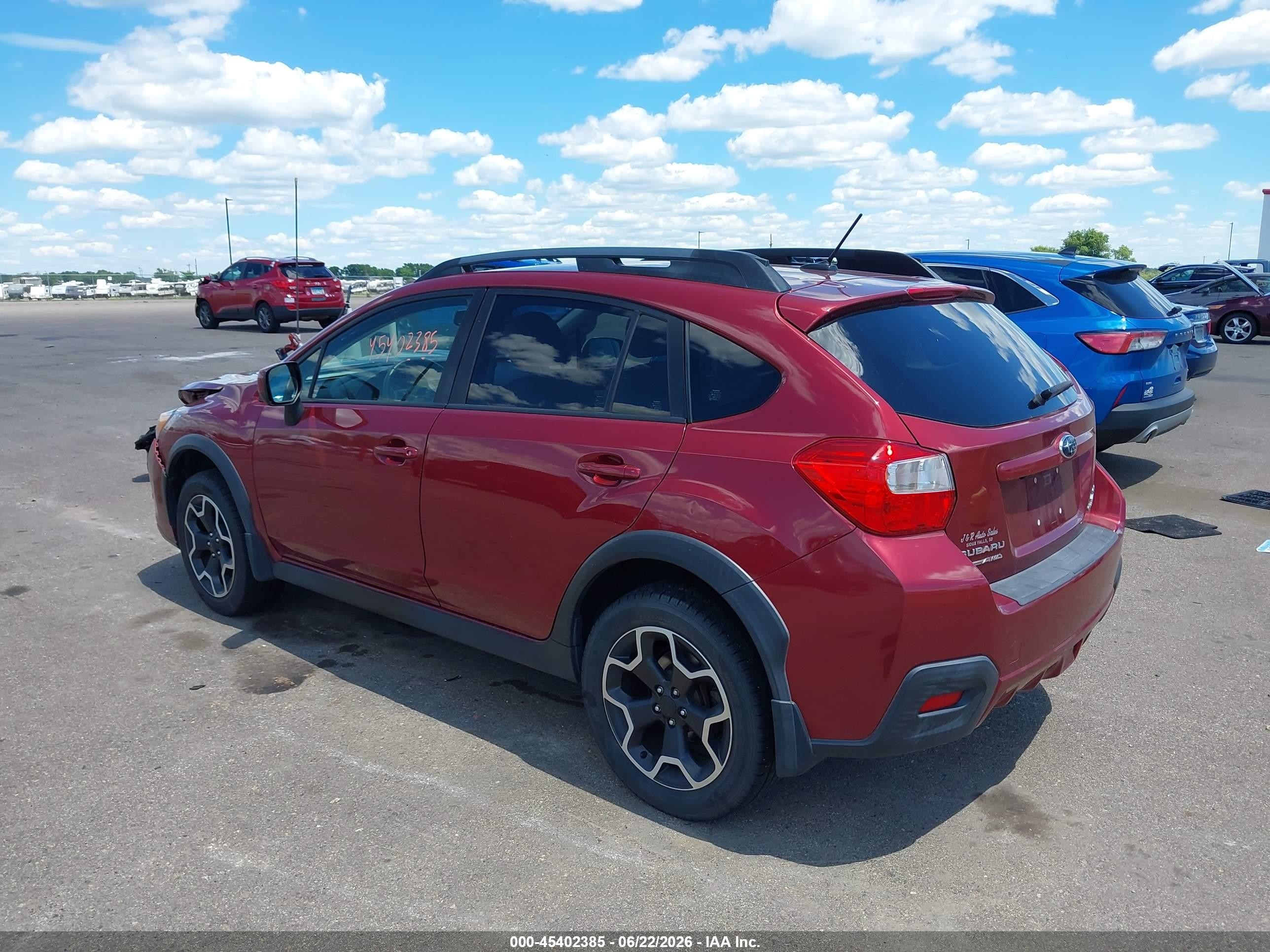 2014 Subaru Xv Crosstrek 2.0i Limited Красный vin: JF2GPAKC7E8337363