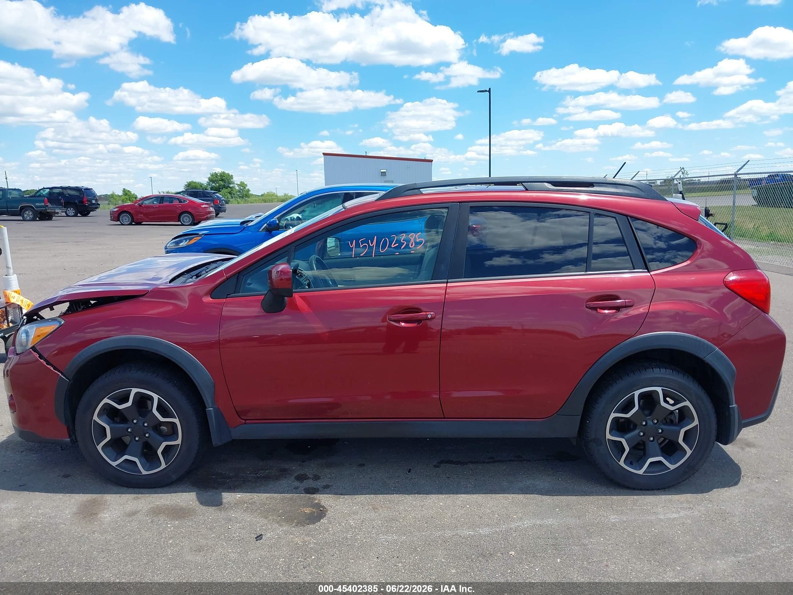 2014 Subaru Xv Crosstrek 2.0i Limited Красный vin: JF2GPAKC7E8337363