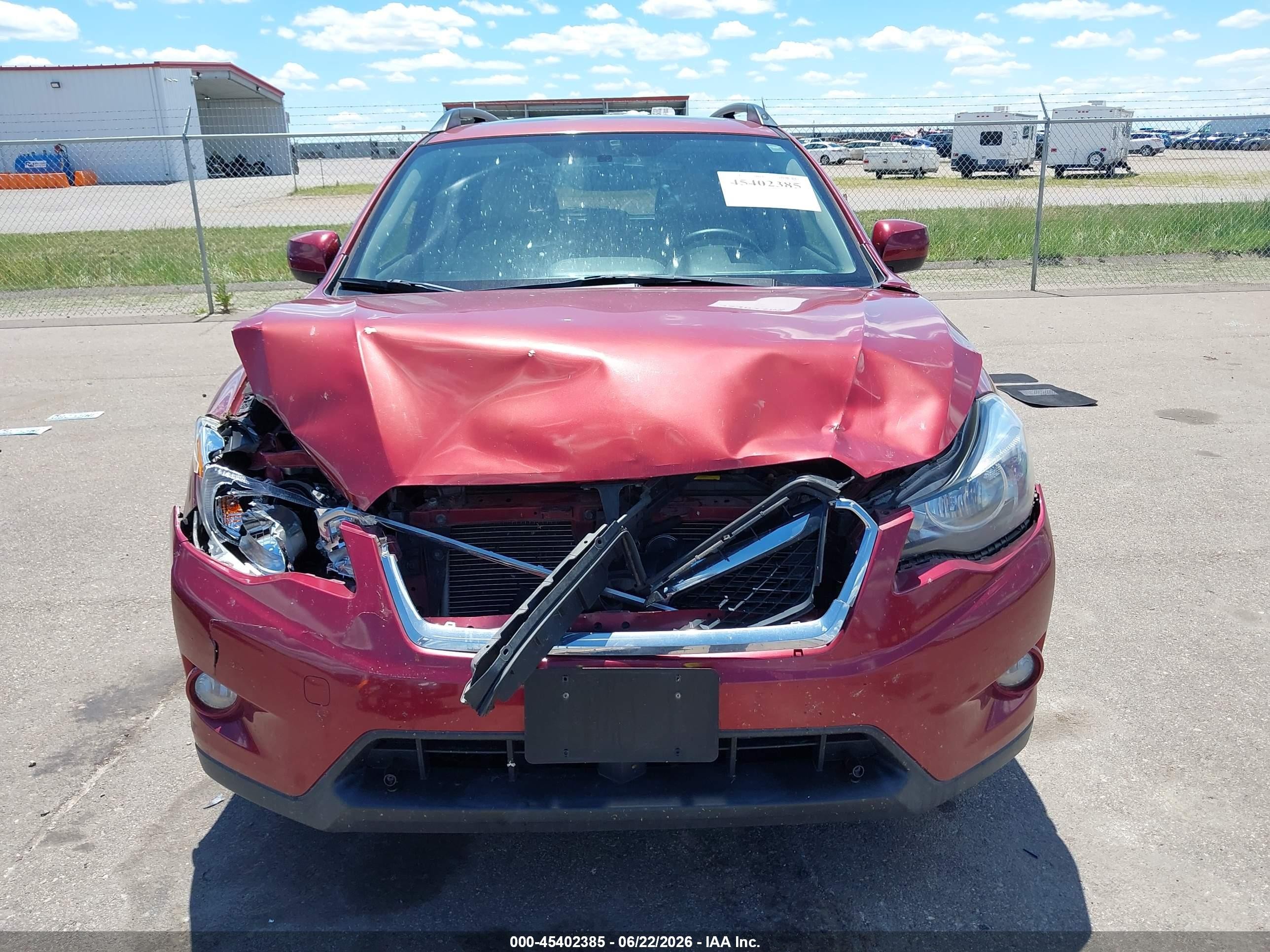 2014 Subaru Xv Crosstrek 2.0i Limited Красный vin: JF2GPAKC7E8337363