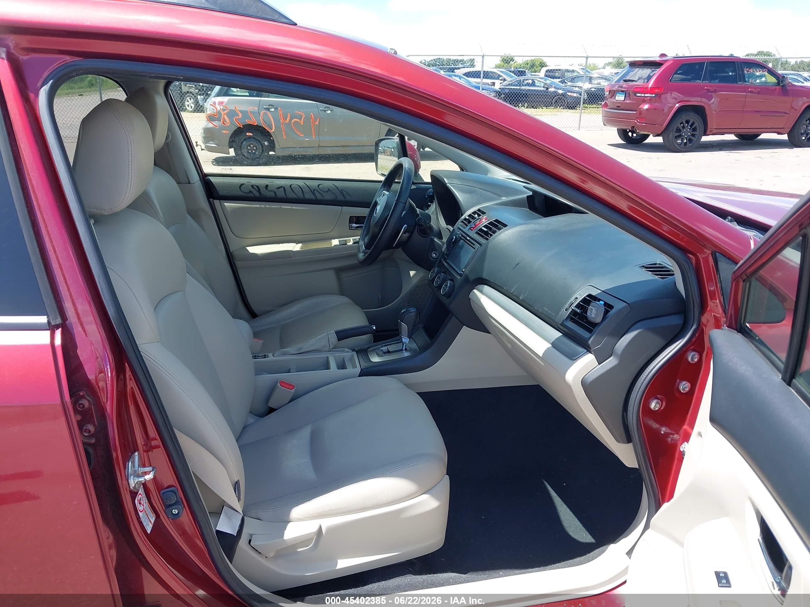 2014 Subaru Xv Crosstrek 2.0i Limited Красный vin: JF2GPAKC7E8337363