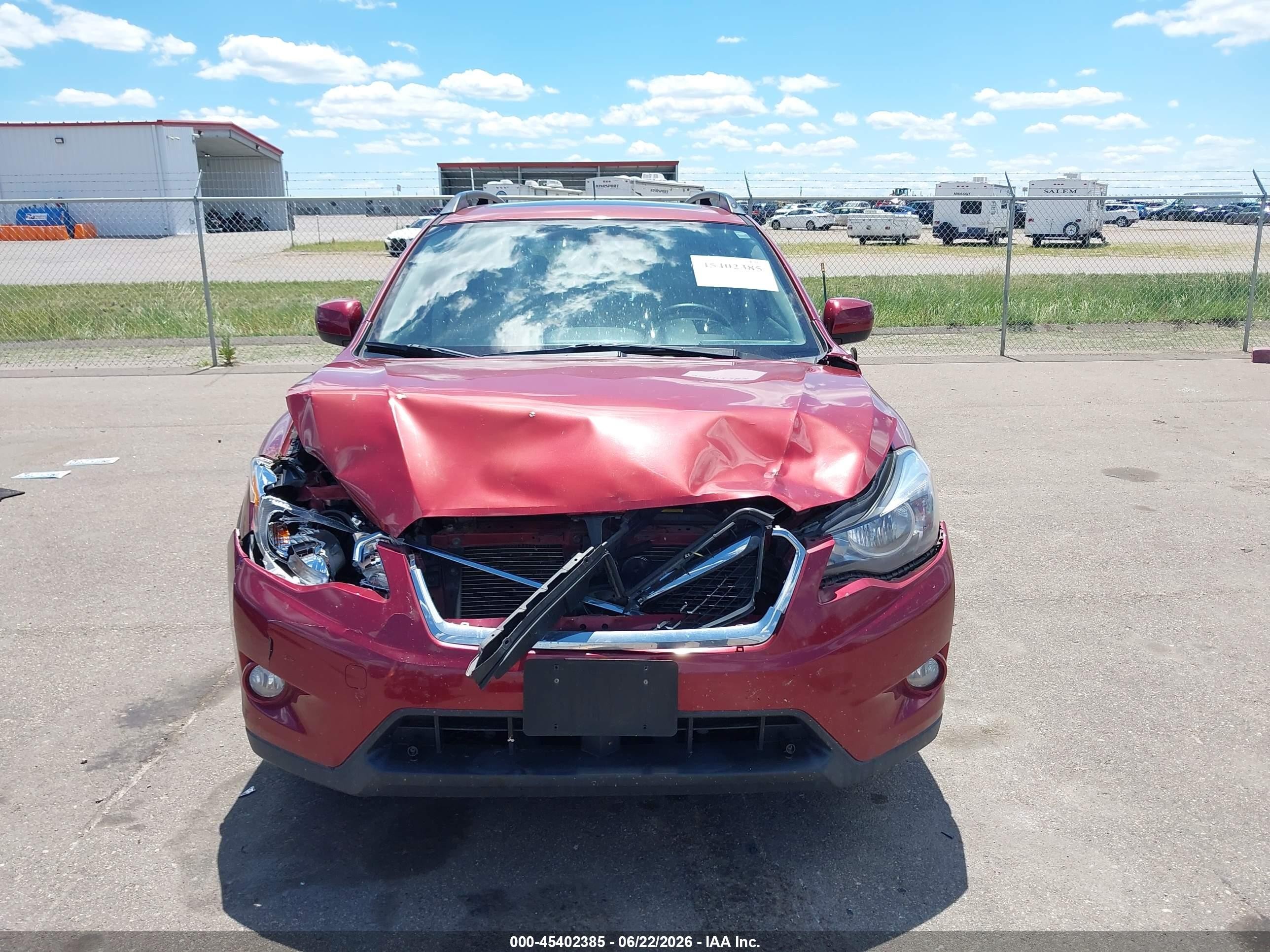 2014 Subaru Xv Crosstrek 2.0i Limited Красный vin: JF2GPAKC7E8337363