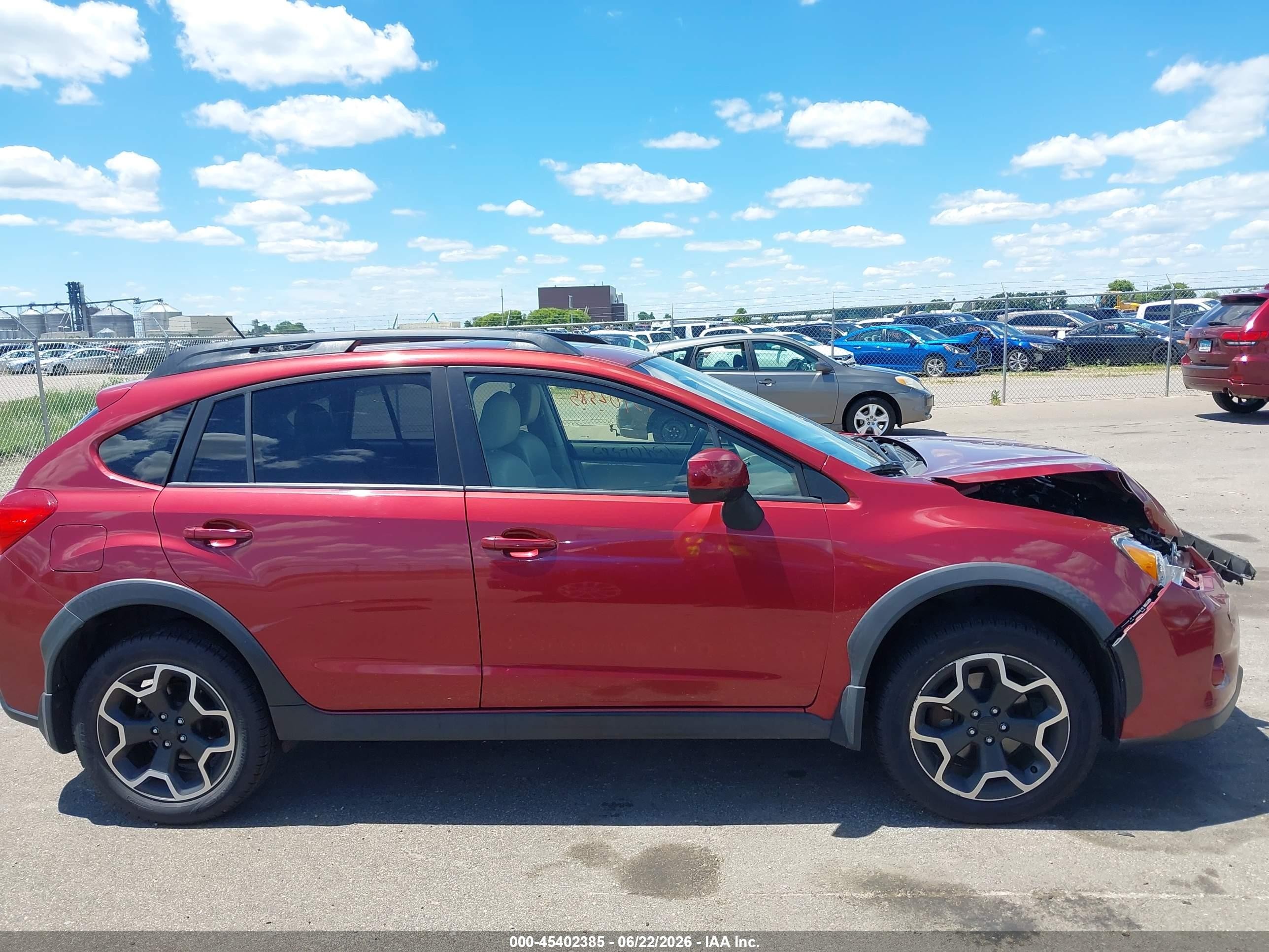 2014 Subaru Xv Crosstrek 2.0i Limited Красный vin: JF2GPAKC7E8337363