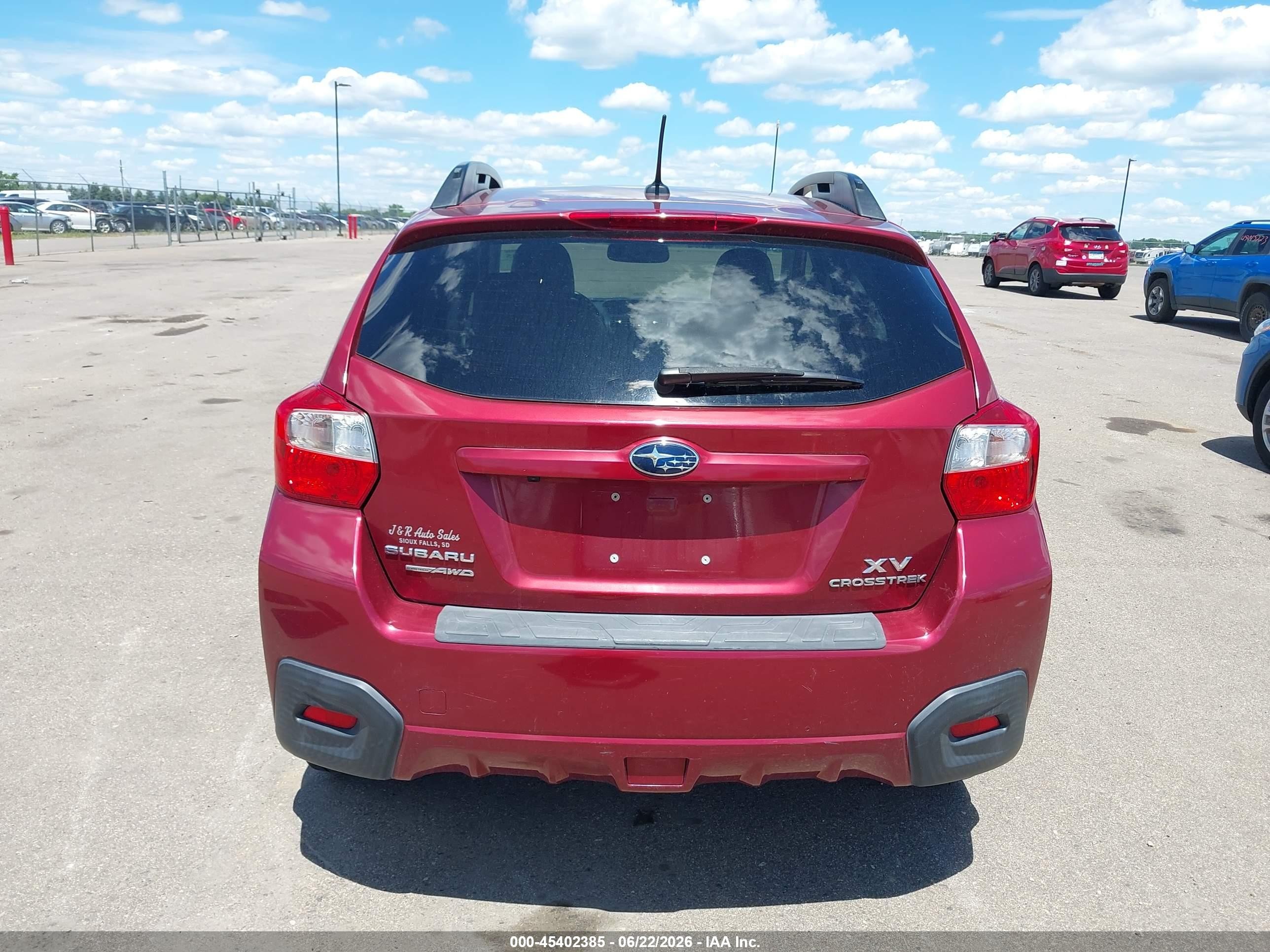 2014 Subaru Xv Crosstrek 2.0i Limited Красный vin: JF2GPAKC7E8337363