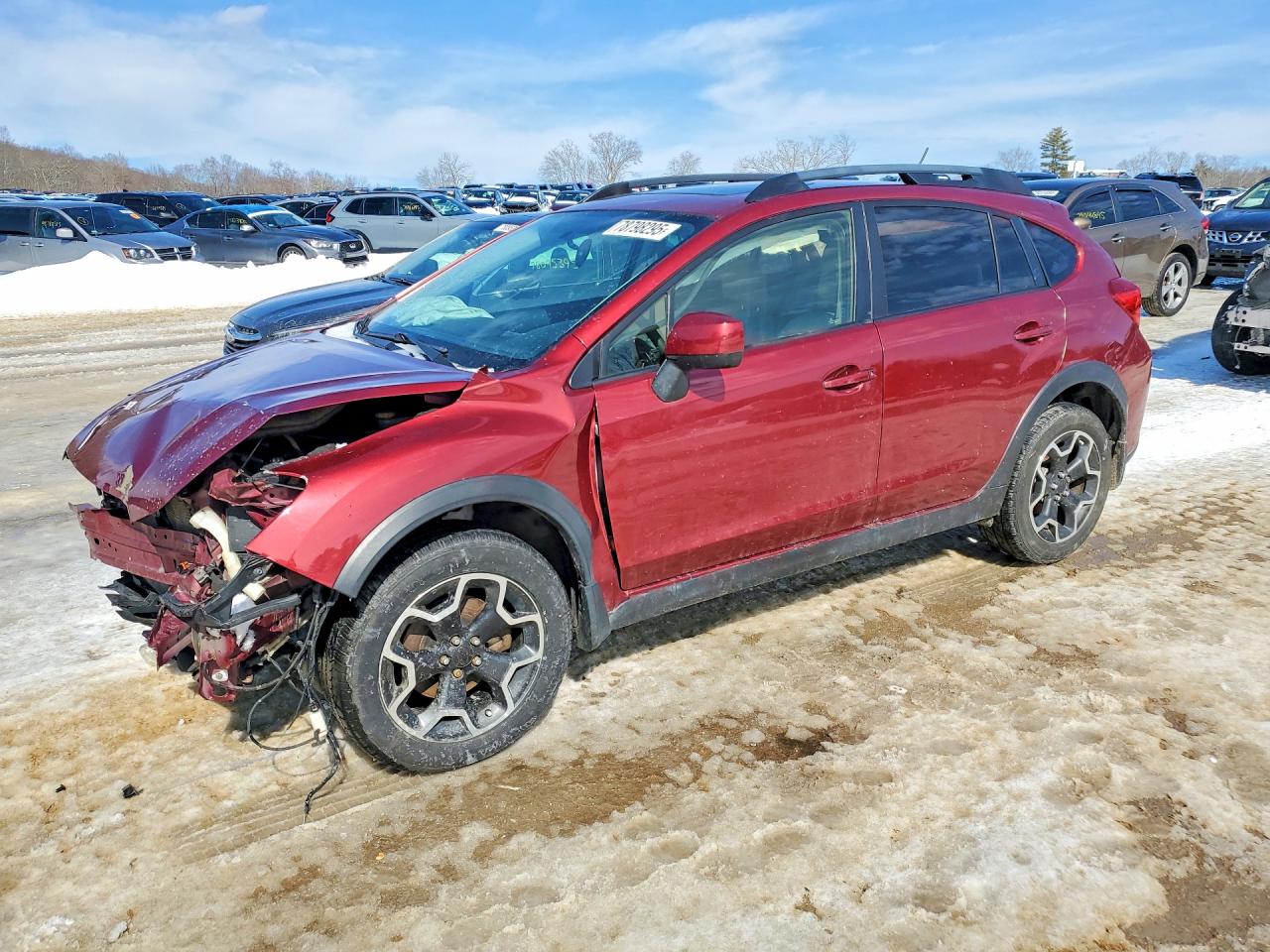 2014 Subaru Crosstrek Limited Red vin: JF2GPAKC7EH318912
