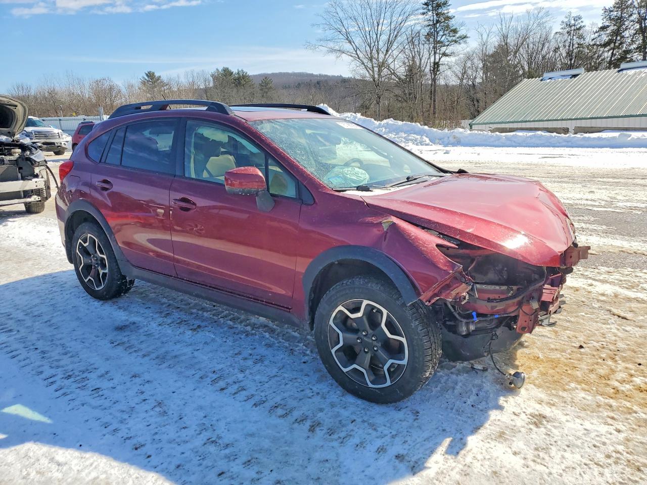 2014 Subaru Crosstrek Limited Red vin: JF2GPAKC7EH318912