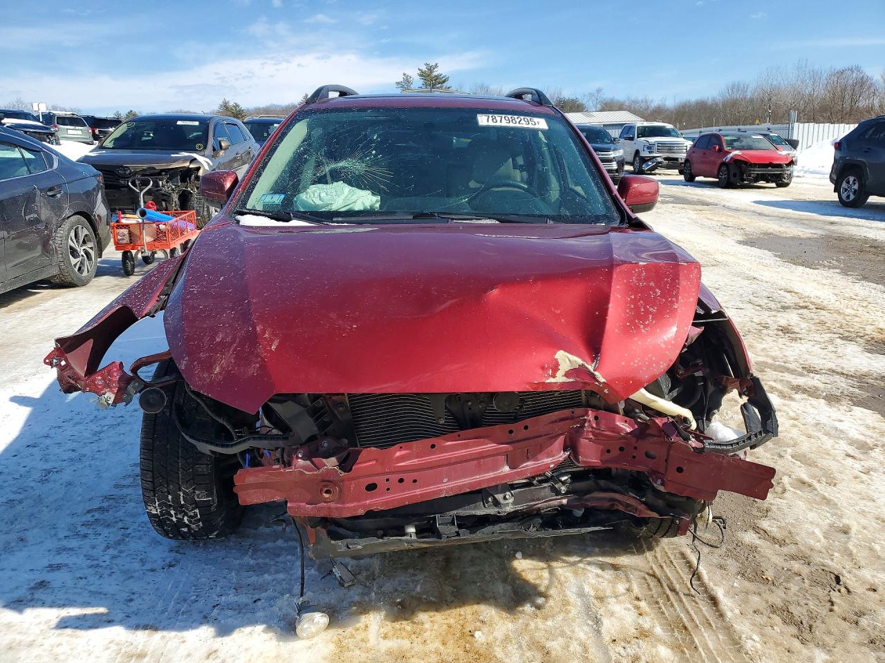 2014 Subaru Crosstrek Limited Red vin: JF2GPAKC7EH318912