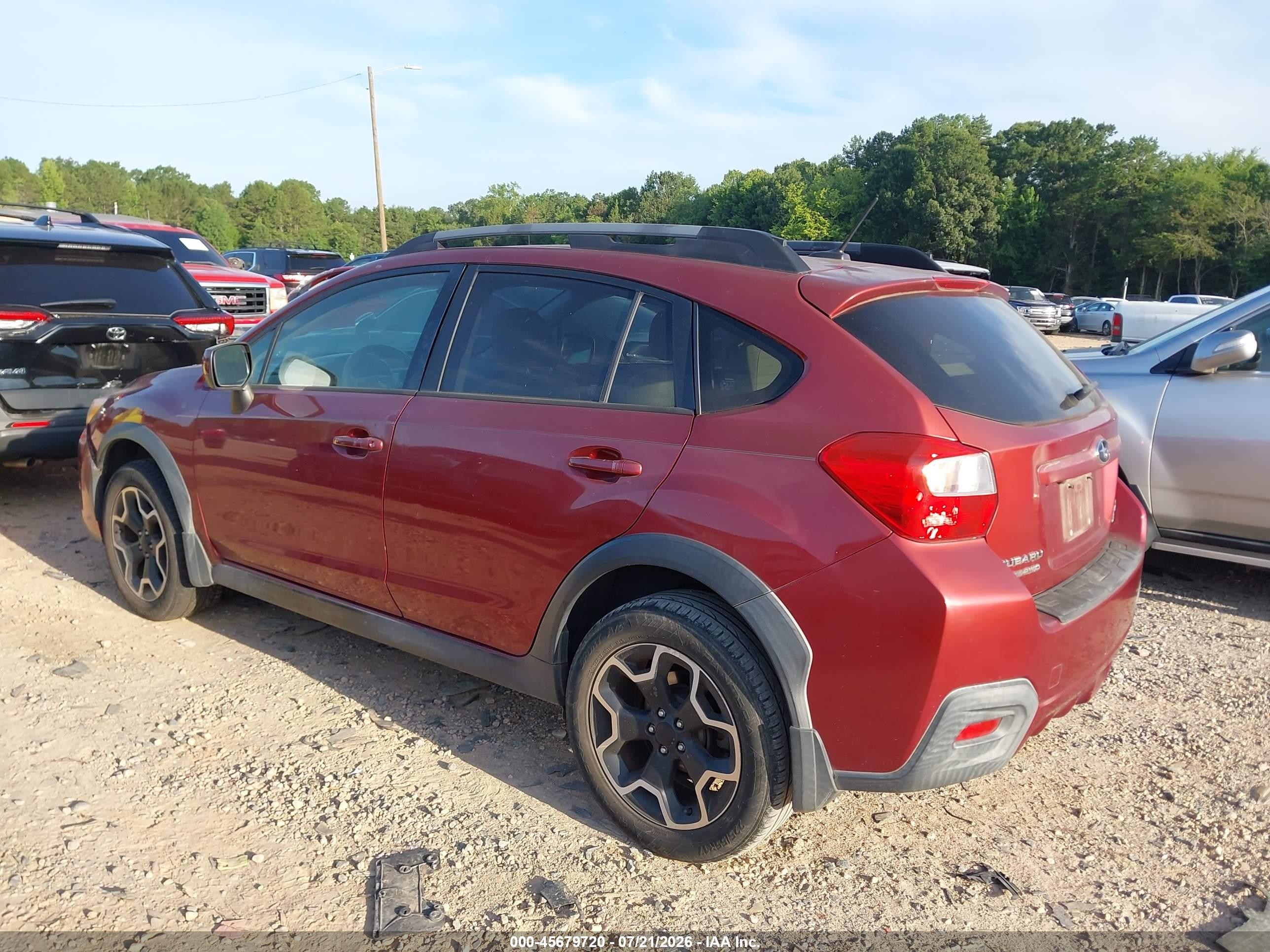 2014 Subaru Xv Crosstrek 2.0i Limited Red vin: JF2GPAKC7EH337749
