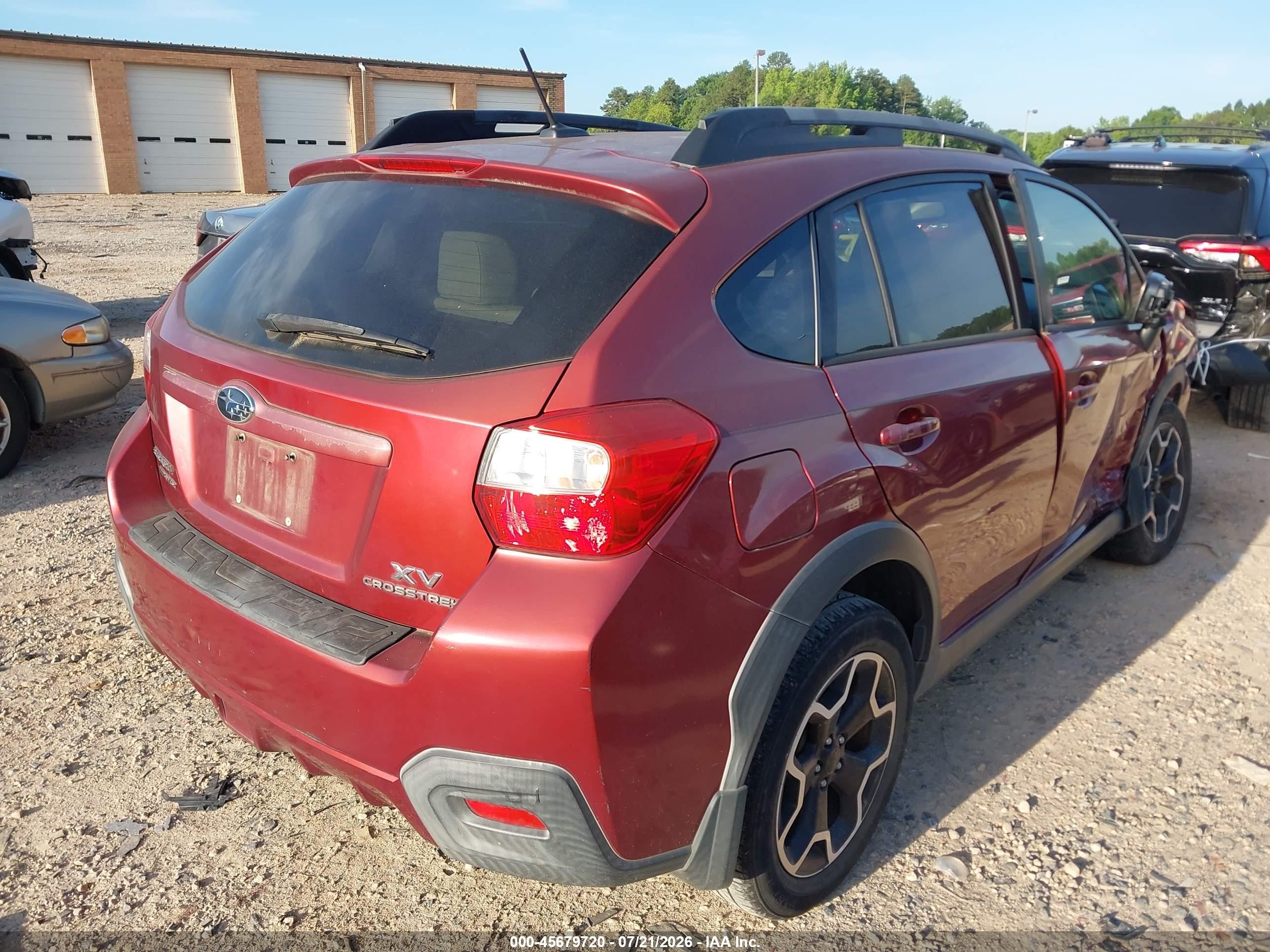 2014 Subaru Xv Crosstrek 2.0i Limited Red vin: JF2GPAKC7EH337749