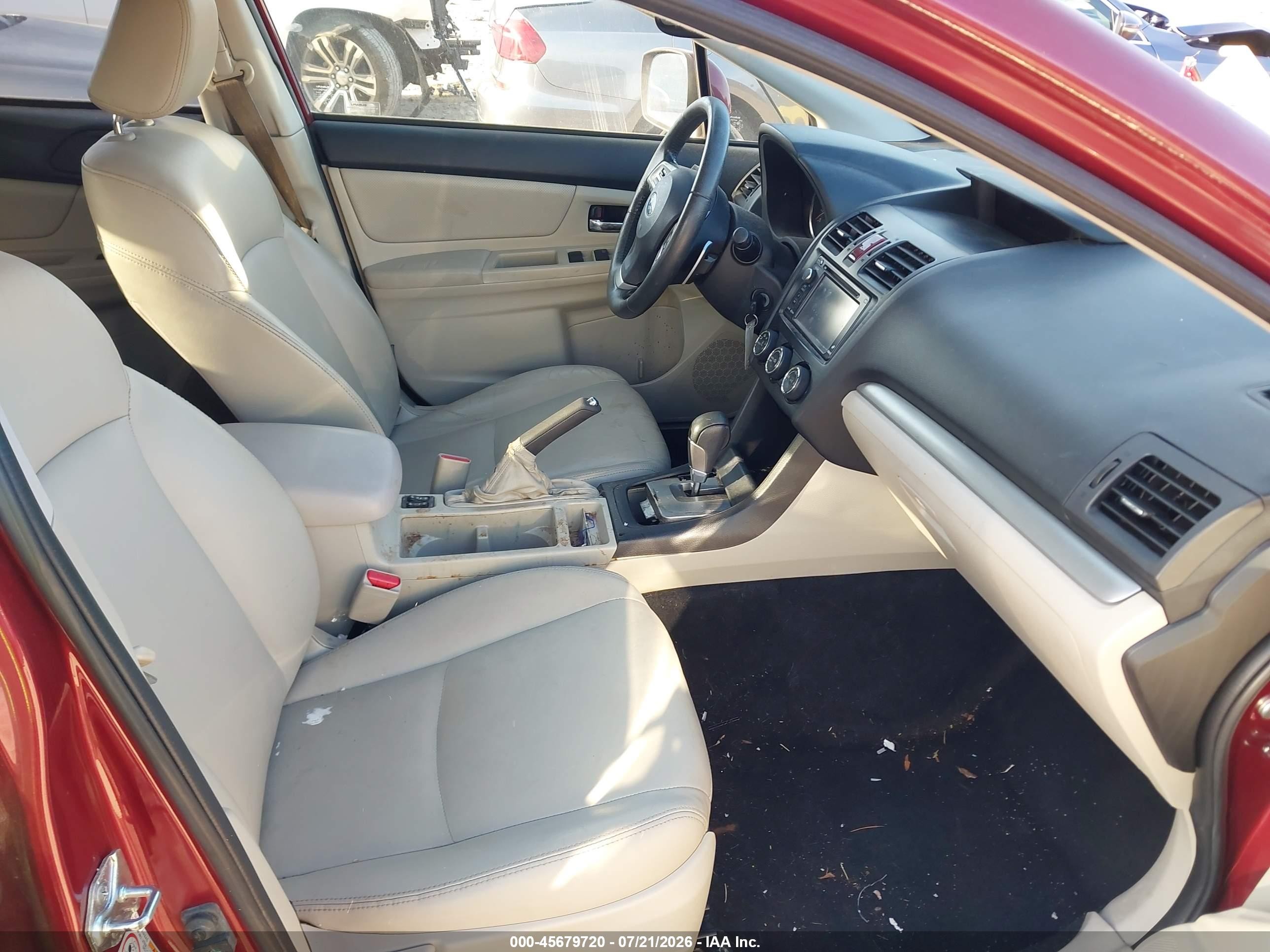2014 Subaru Xv Crosstrek 2.0i Limited Red vin: JF2GPAKC7EH337749