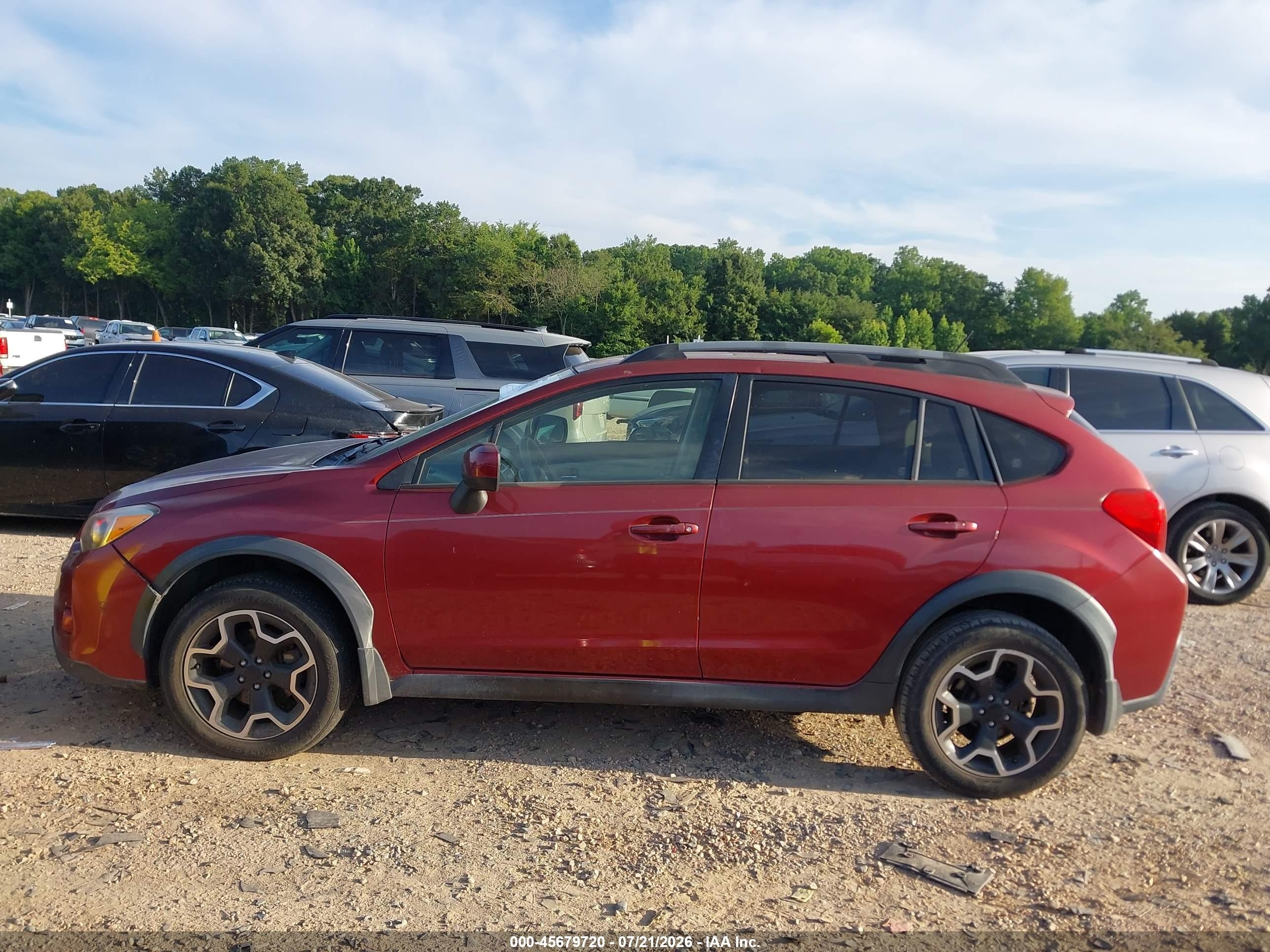 2014 Subaru Xv Crosstrek 2.0i Limited Red vin: JF2GPAKC7EH337749