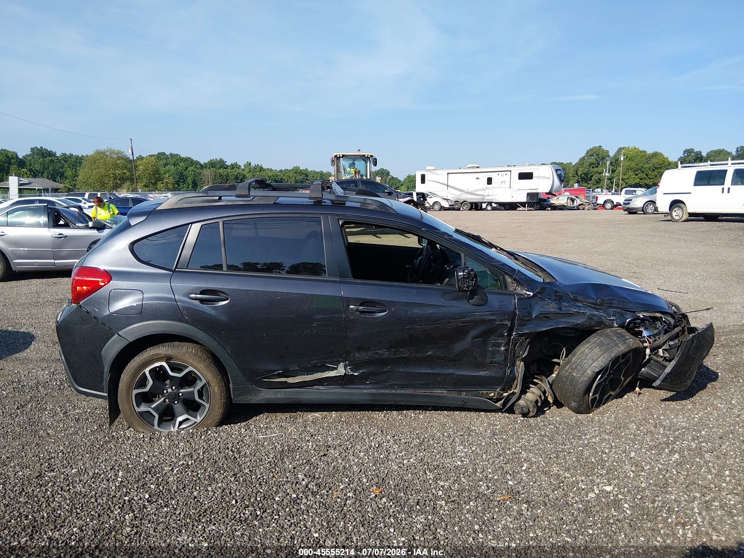 2014 Subaru Xv Crosstrek 2.0i Limited Dark Blue vin: JF2GPAKC7EH342384