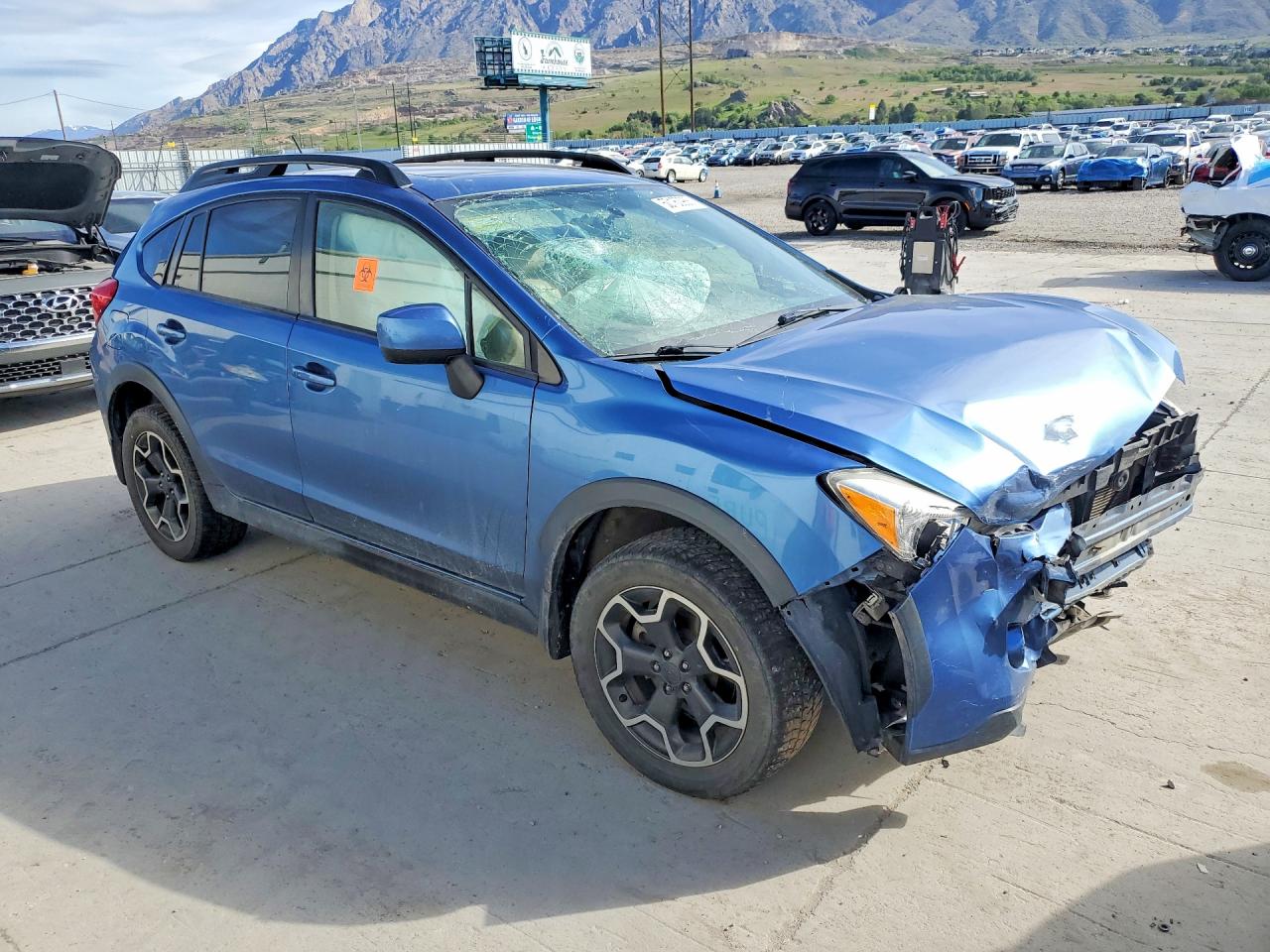 2014 Subaru Xv Crosstrek 2.0 Limited Blue vin: JF2GPAKC9E8270622