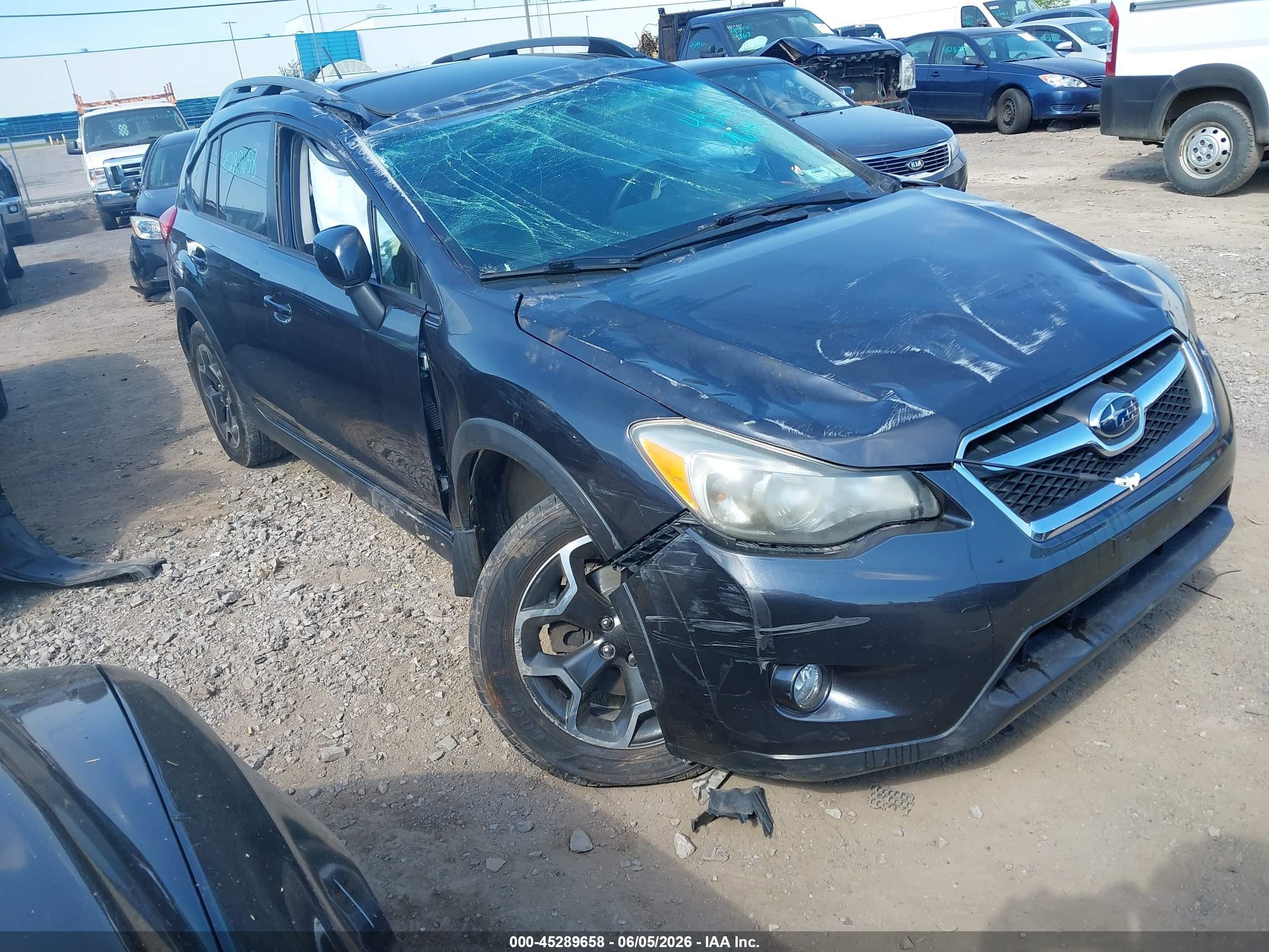 2014 Subaru Xv Crosstrek 2.0i Limited Gray vin: JF2GPAKC9E8290580