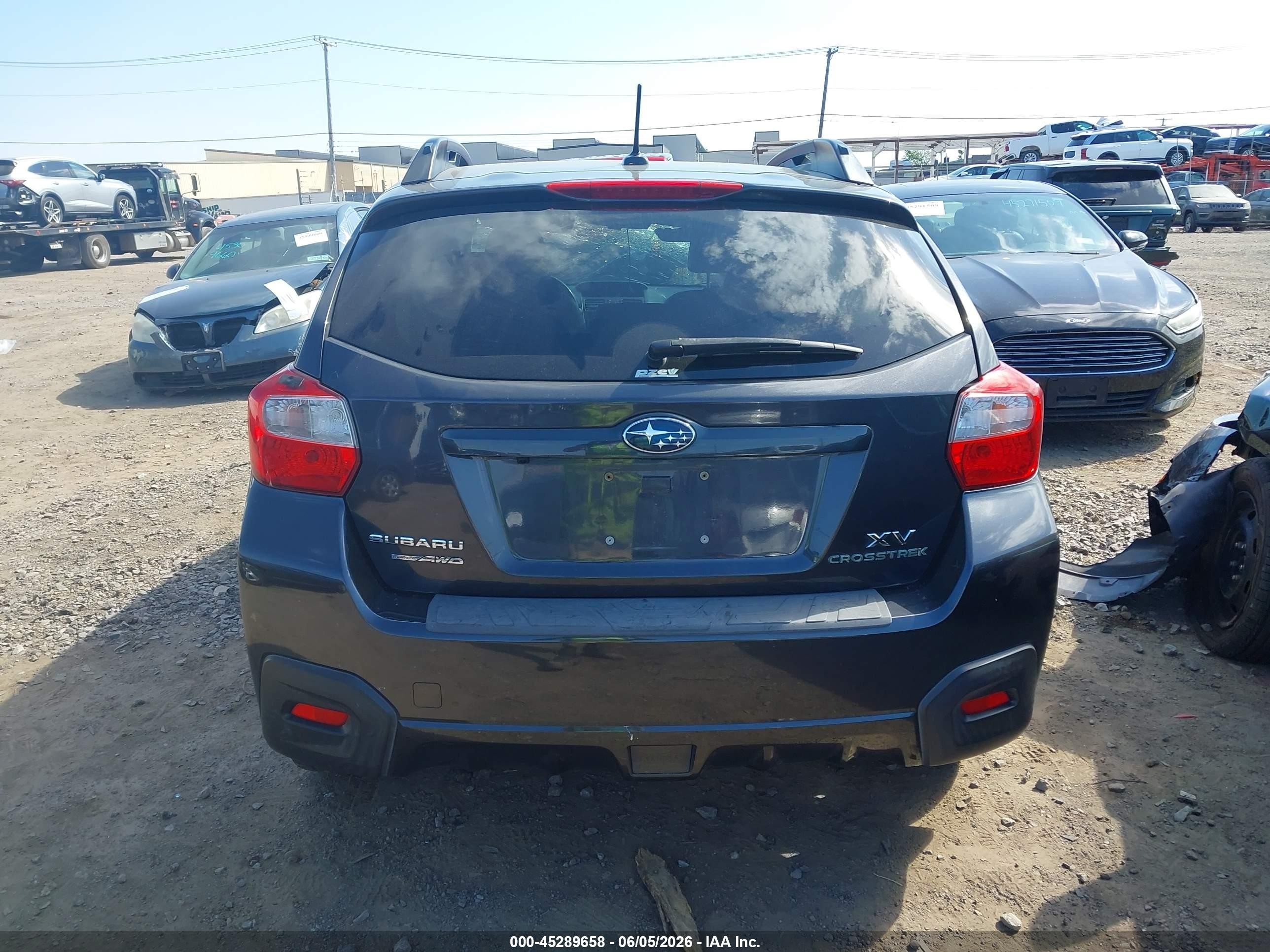 2014 Subaru Xv Crosstrek 2.0i Limited Gray vin: JF2GPAKC9E8290580